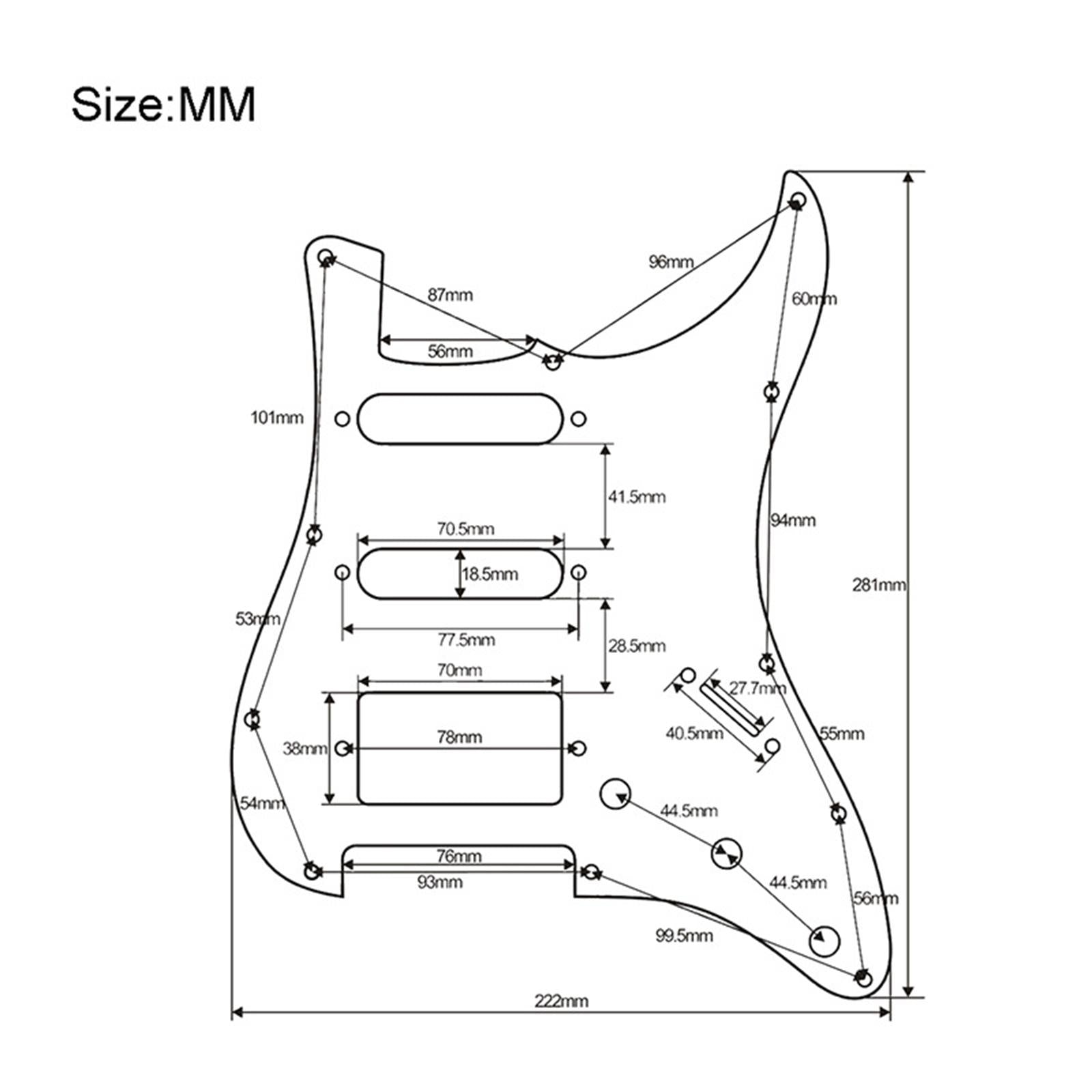 Loaded Electric Guitar Pickguard Circuit Assembly for Guitar Replacements