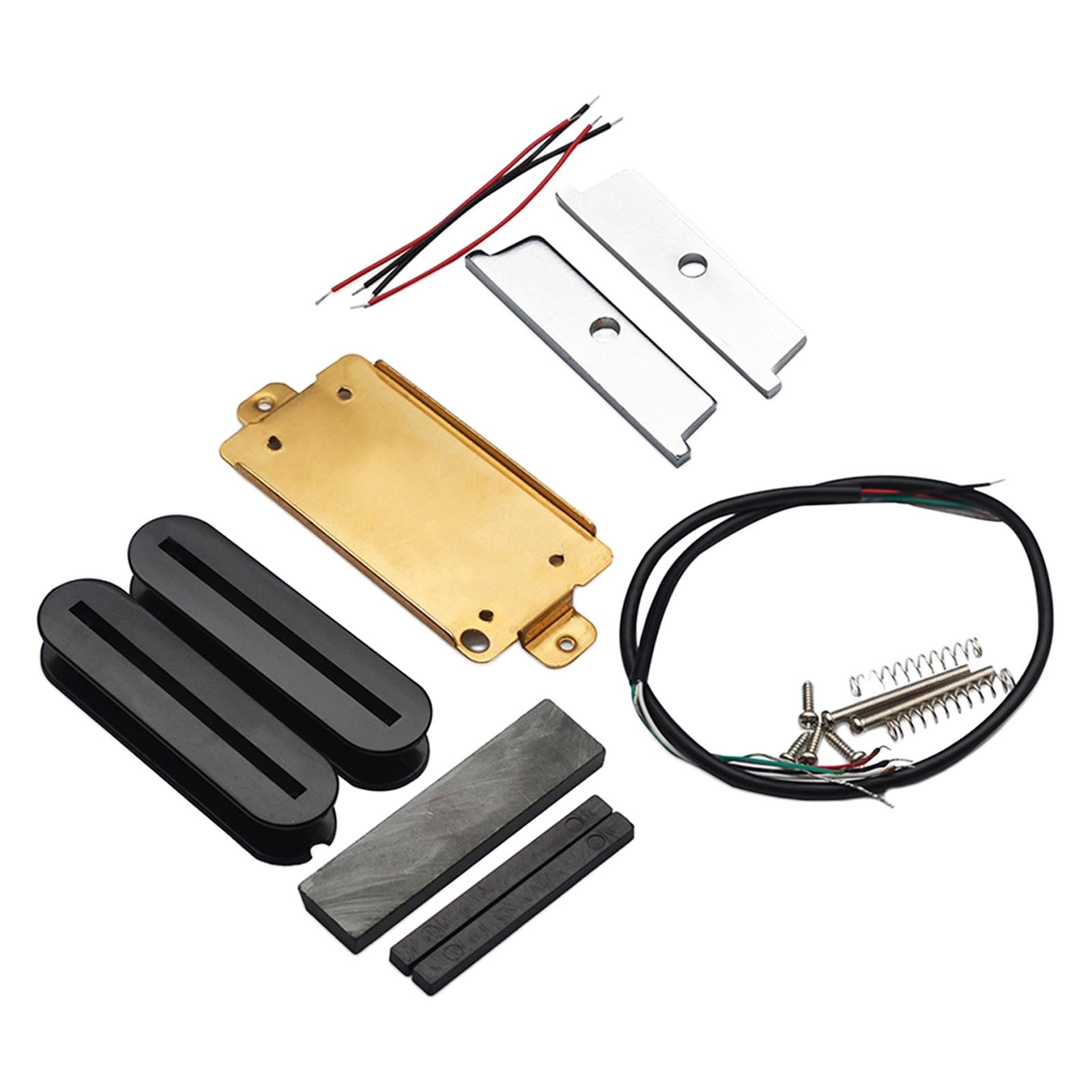 Double Coil Pickups Kits Dual Hot Rail Pickups Prewired Electric Guitar