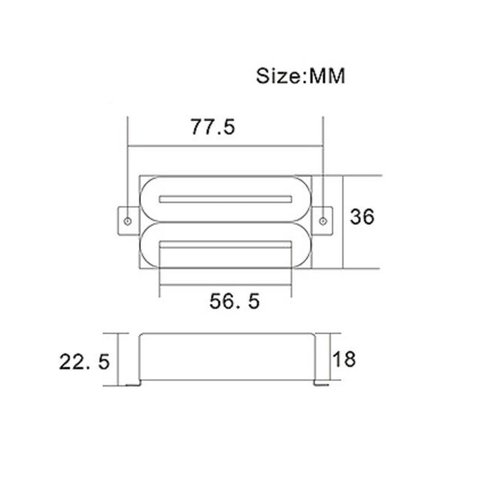 Double Coil Pickups Kits Dual Hot Rail Pickups Prewired Electric Guitar