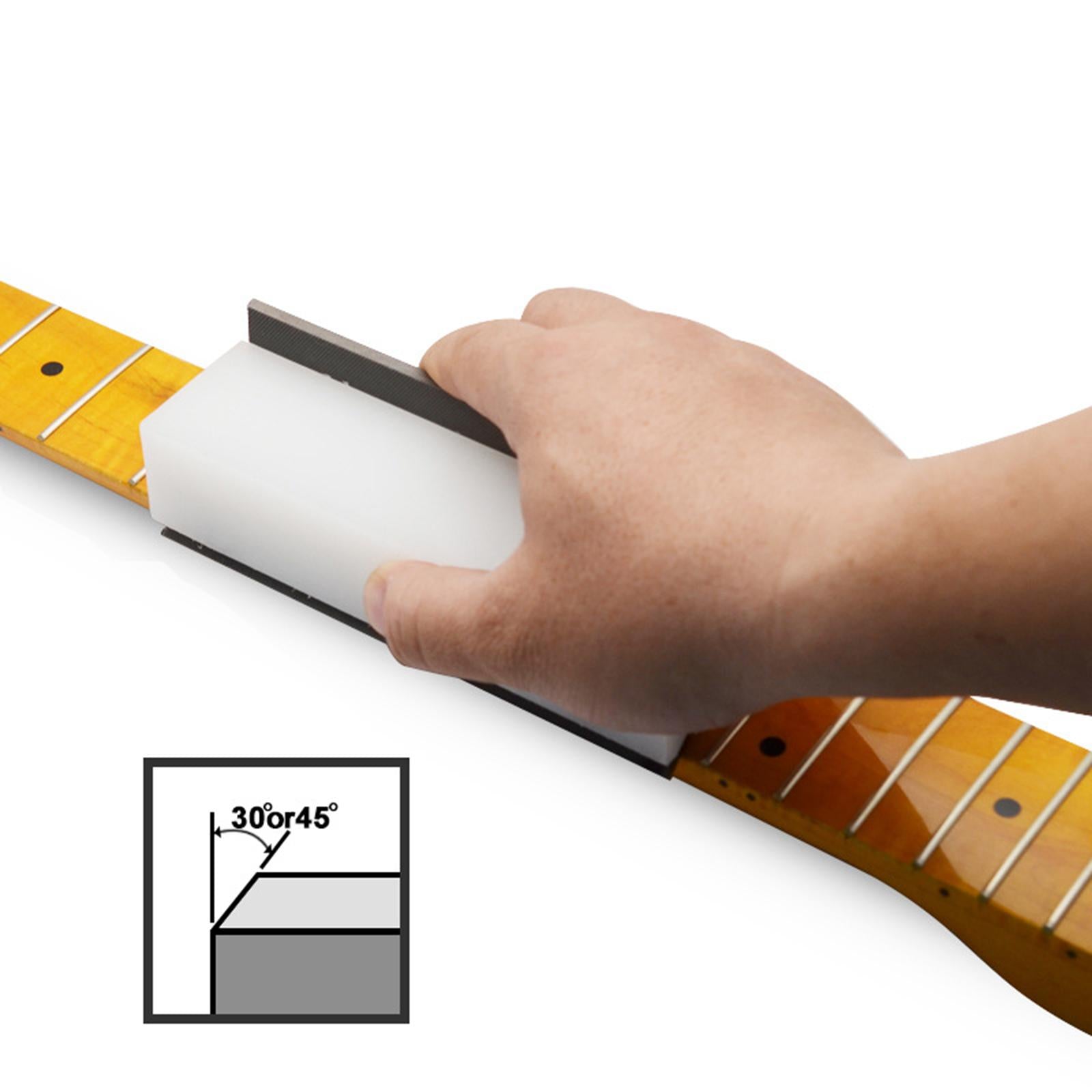 Guitar Fret File Luthier Tool Edge Sanding File for Guitar 45 and 90 Degree