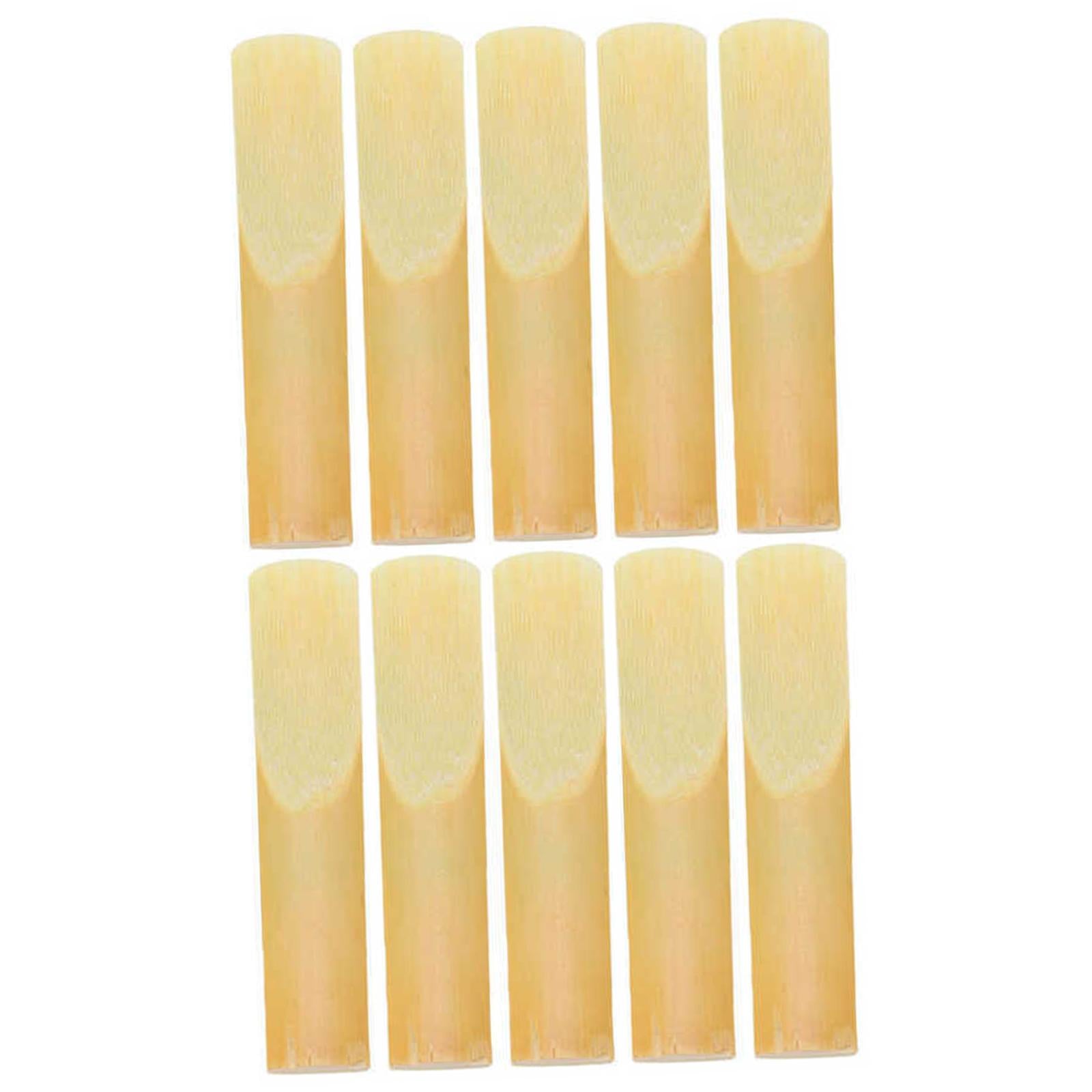 10Pcs Clarinet Reeds with Case Supplies Saxophone Reeds for Player Beginner Strength 2.5