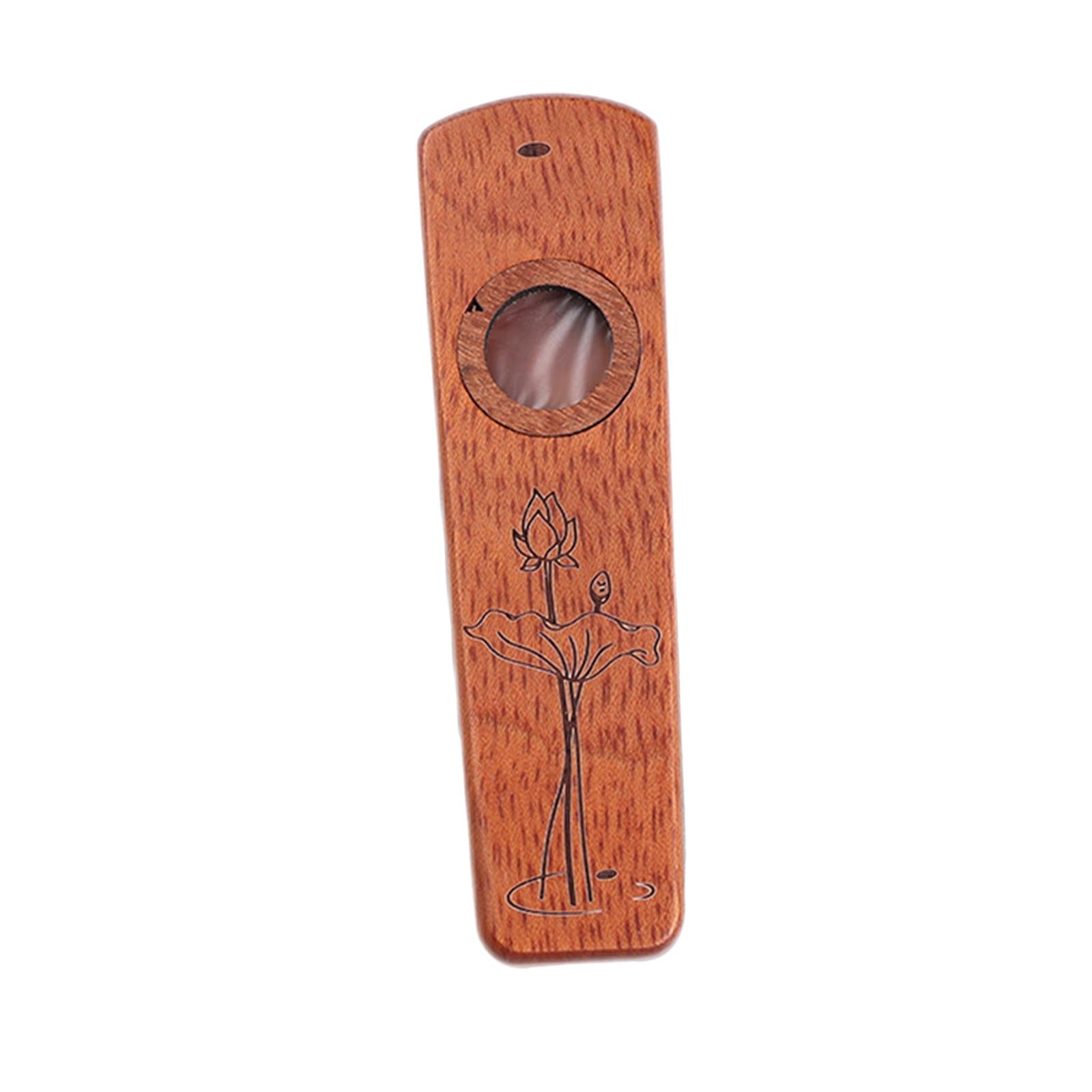 Harmonica Flutes Wind Instrument with Case Wooden Kazoo Rosewood