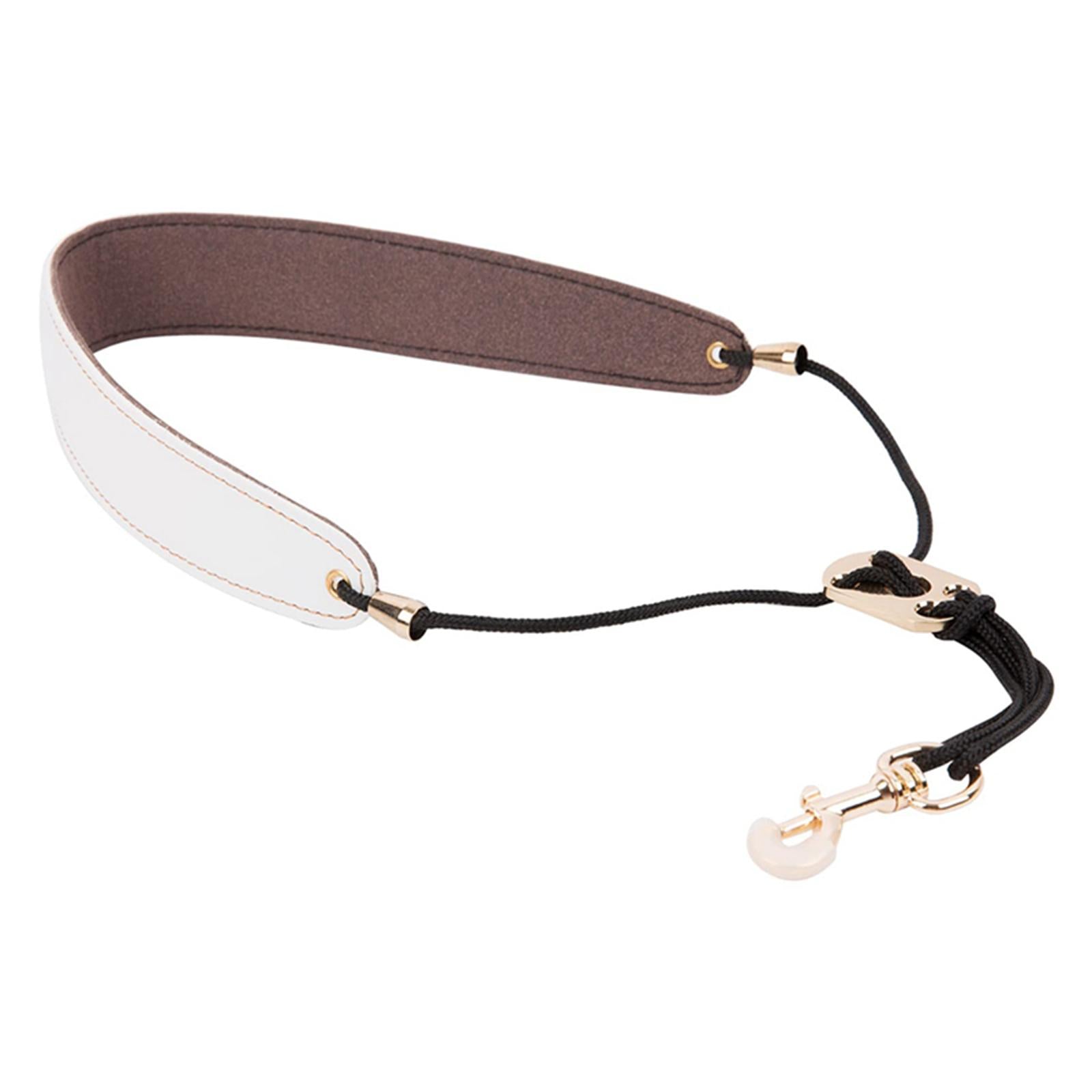 Saxophone Neck Strap Padded Comfortable for Soprano Saxophone Bass Clarinet White