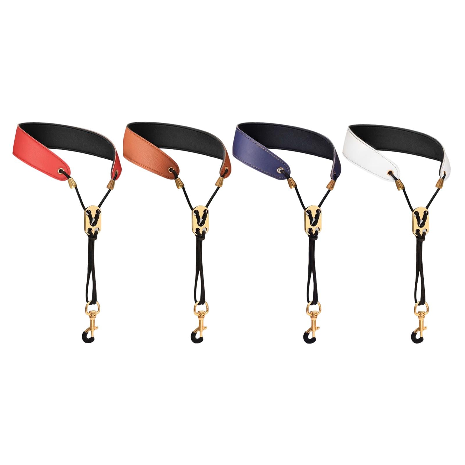 Saxophone Neck Strap Padded Comfortable for Soprano Saxophone Bass Clarinet White
