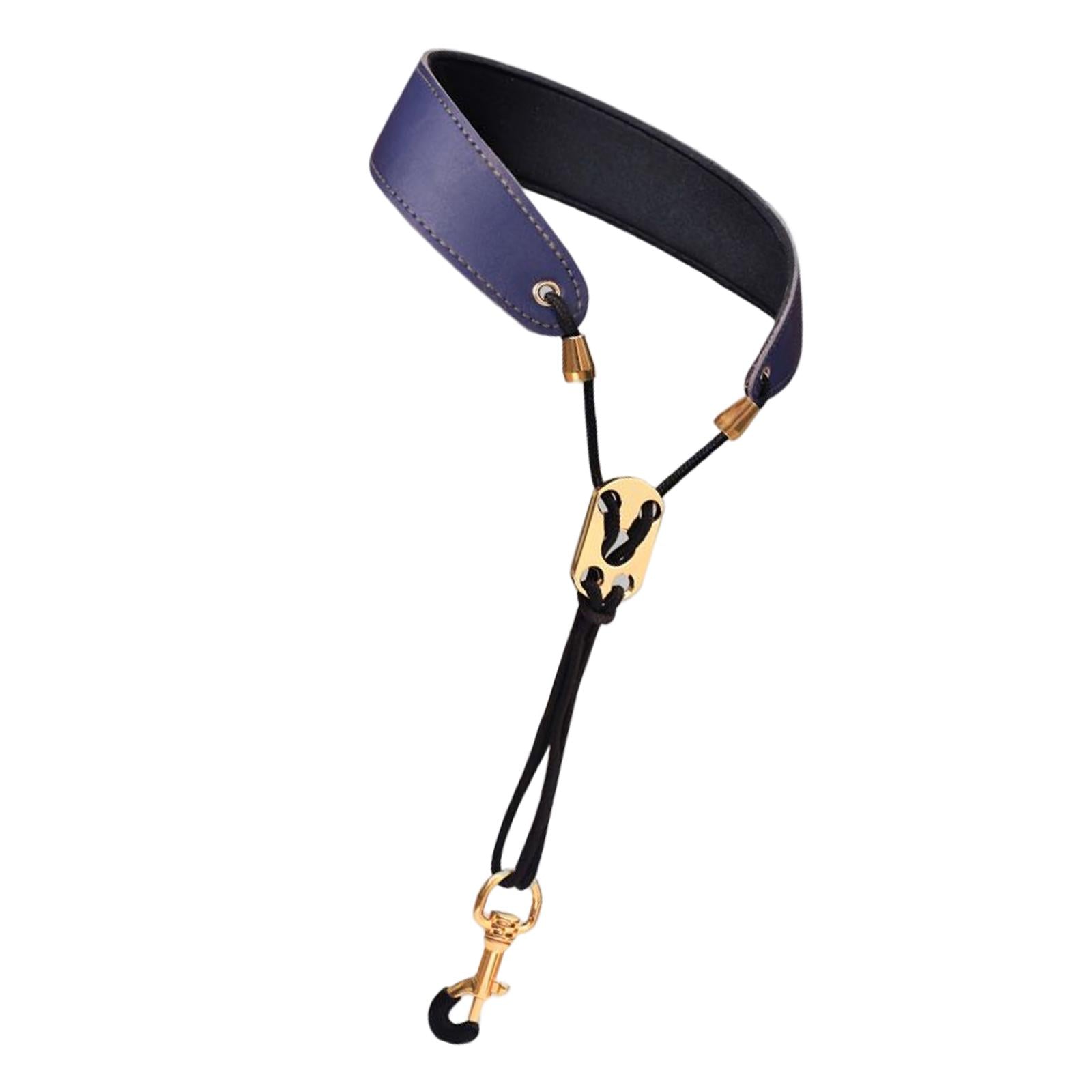 Saxophone Neck Strap Padded Comfortable for Soprano Saxophone Bass Clarinet Blue