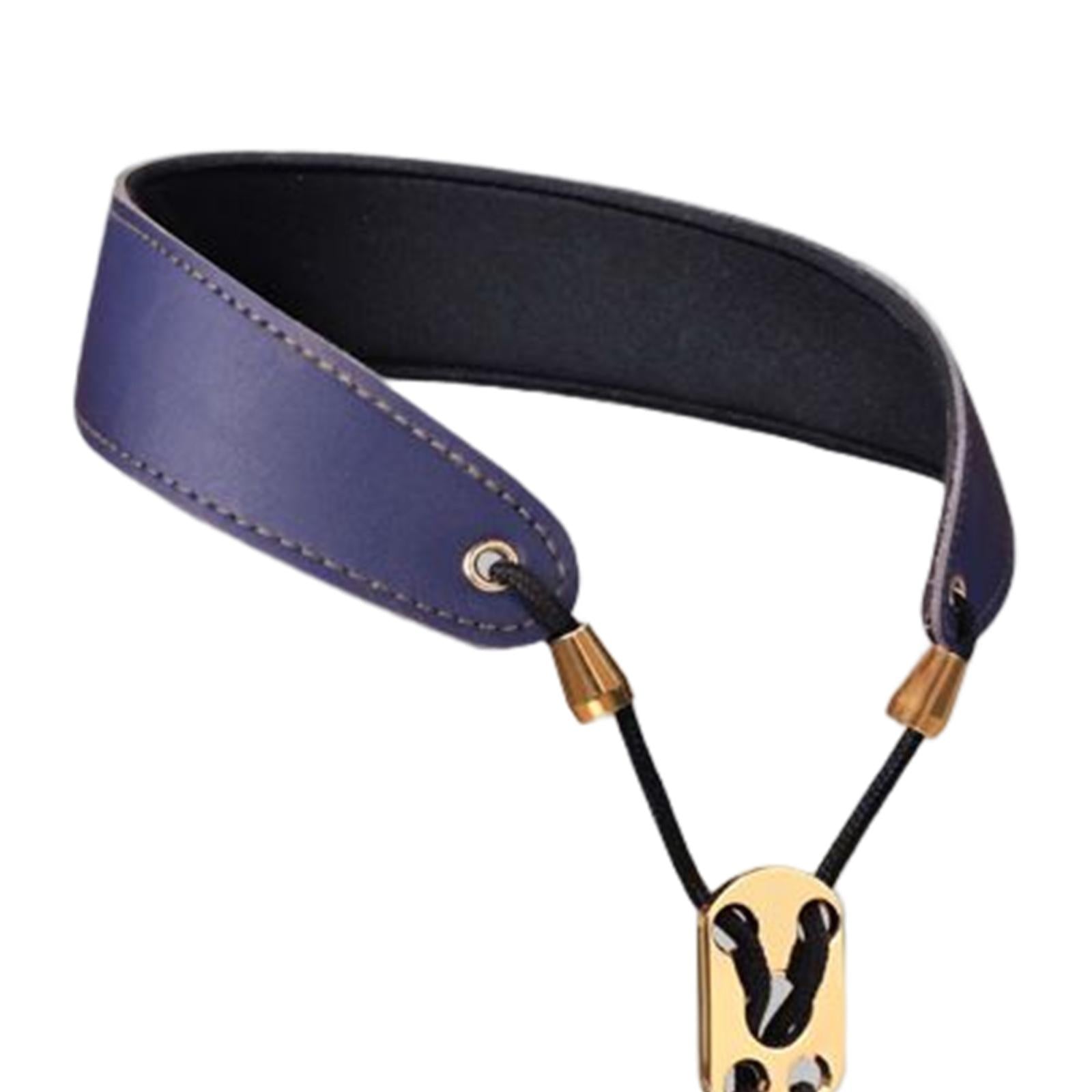 Saxophone Neck Strap Padded Comfortable for Soprano Saxophone Bass Clarinet Blue