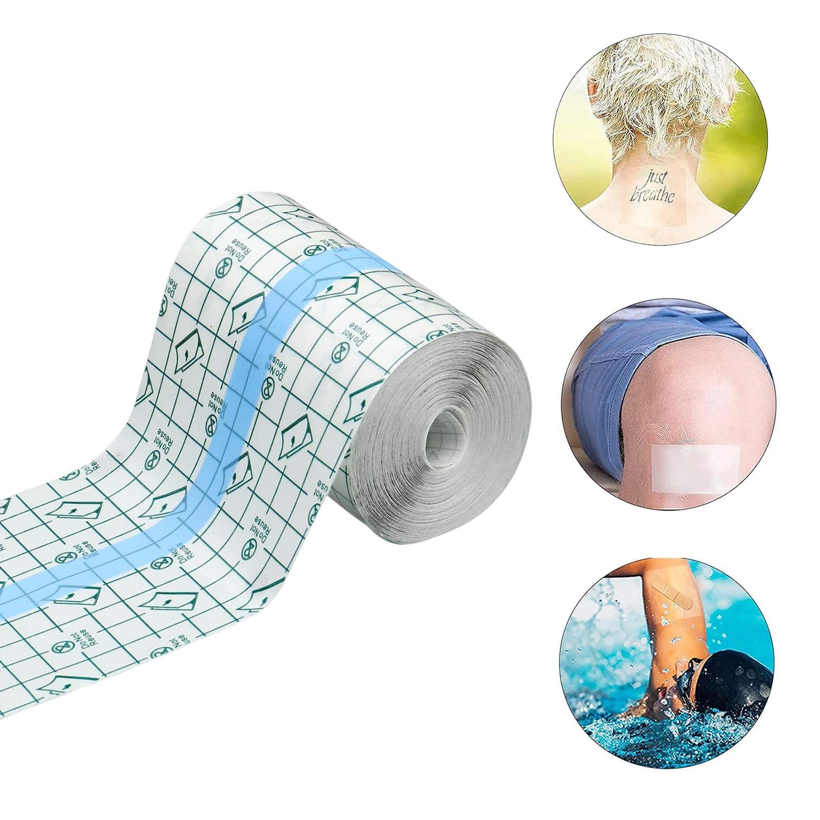 10m Shower Dressing Transparent Film Waterproof Clear Bandages Dressing Tape