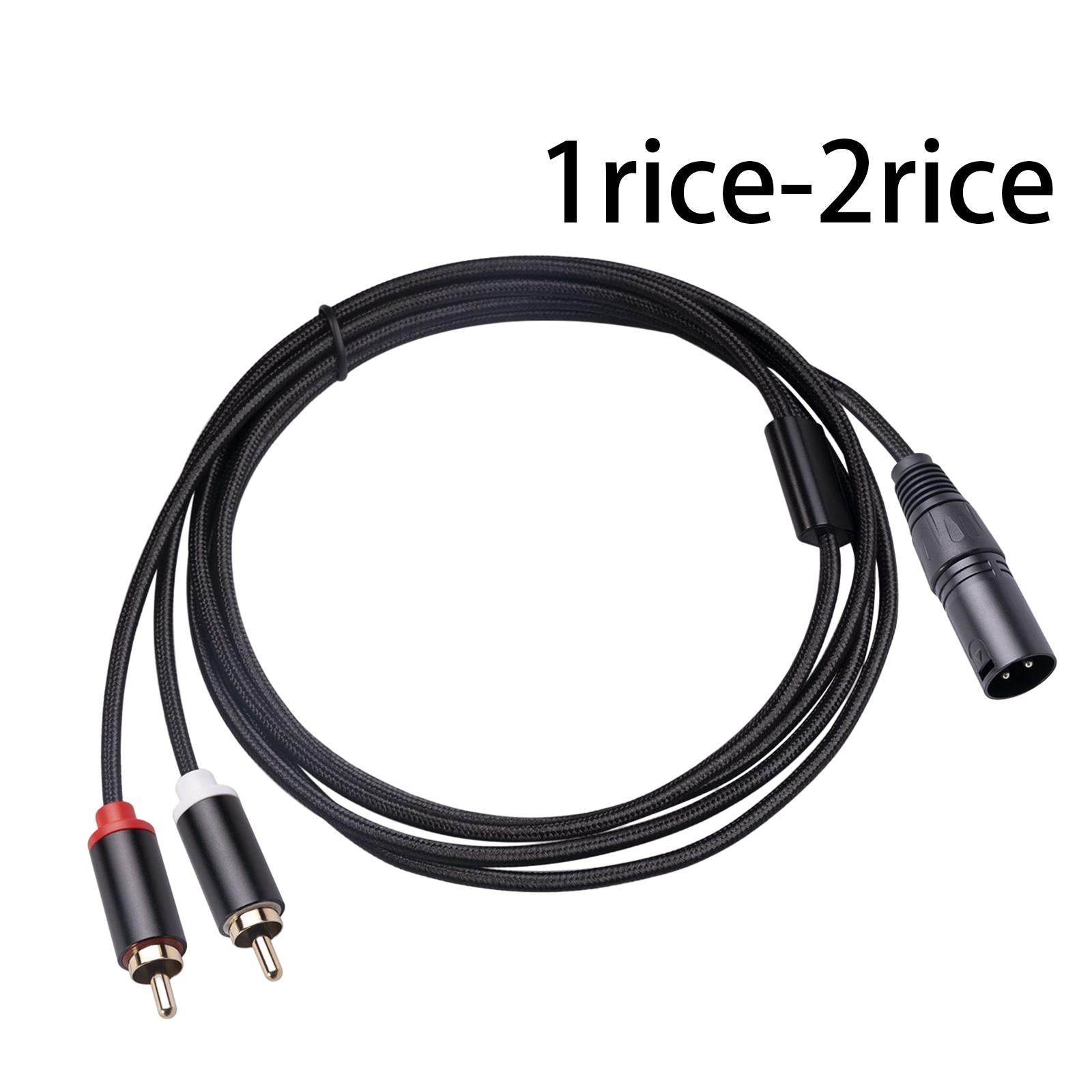 XLR to Dual Cable HiFi Stereo for Phones Mixers Home Theater Components 1m
