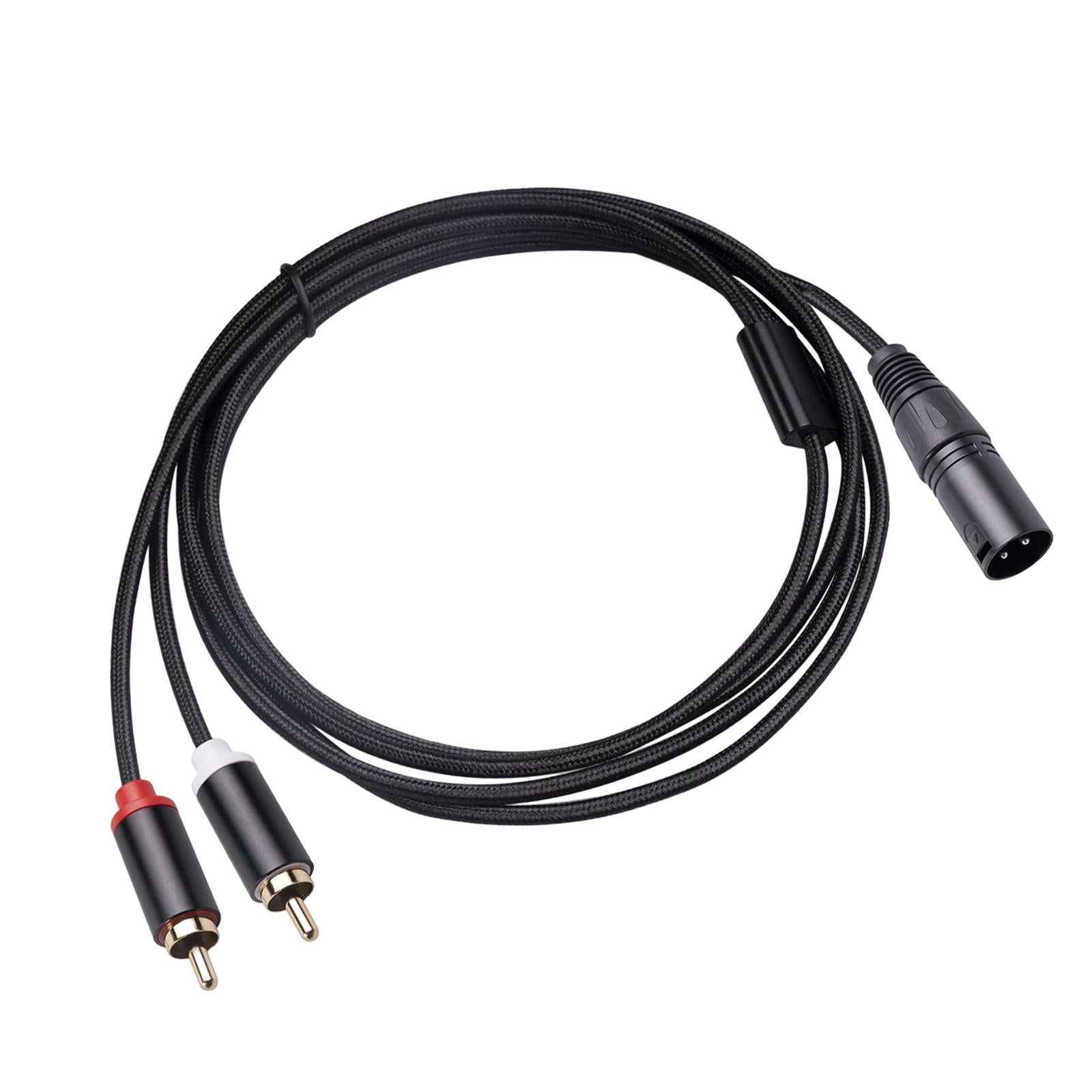 XLR to Dual Cable HiFi Stereo for Phones Mixers Home Theater Components 1m