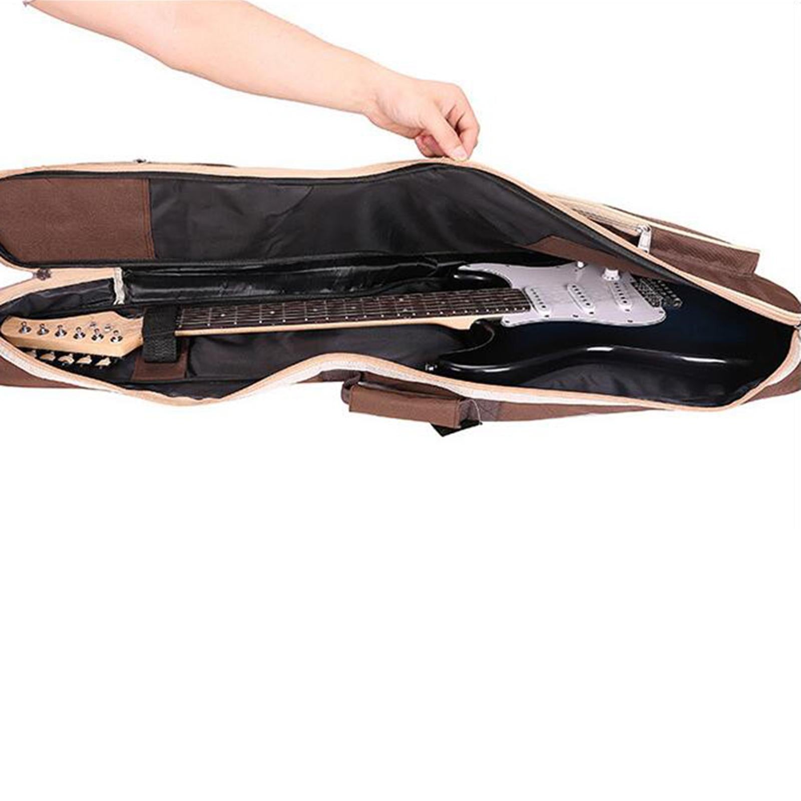 Electric Guitar Bag Backpack Adjustable Shoulder Strap Waterproof Black