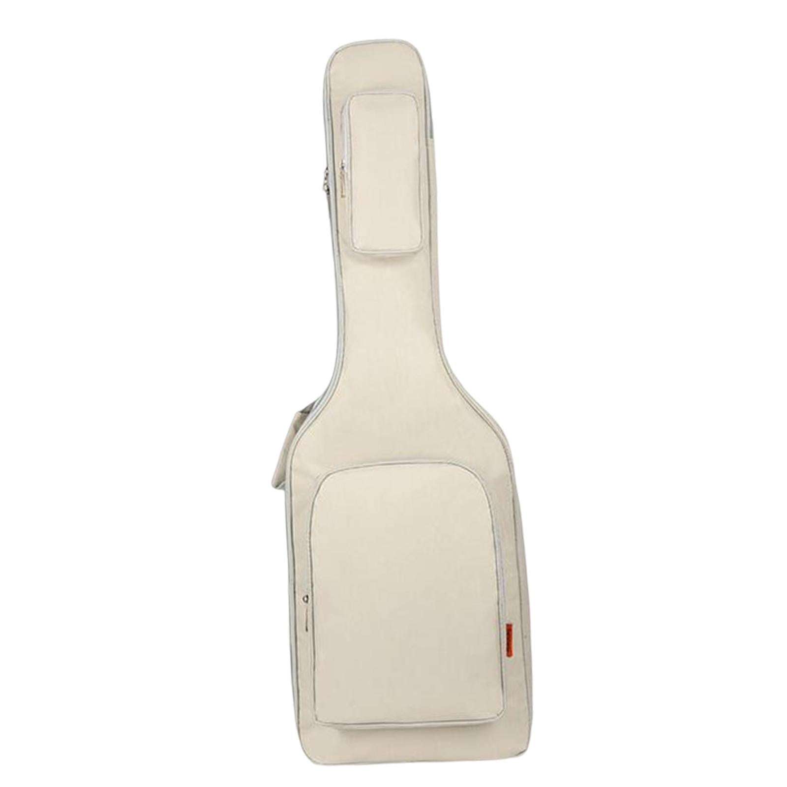 Electric Guitar Bag Backpack Adjustable Shoulder Strap Waterproof White