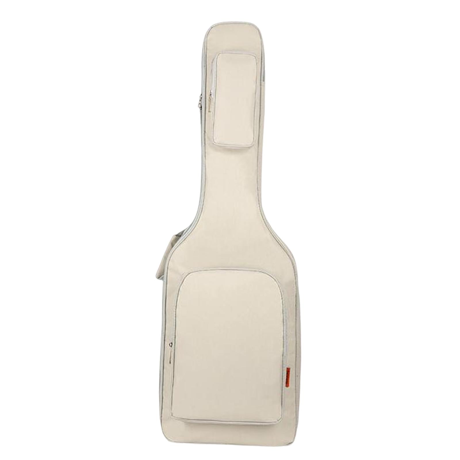 Electric Guitar Bag Backpack Adjustable Shoulder Strap Waterproof White