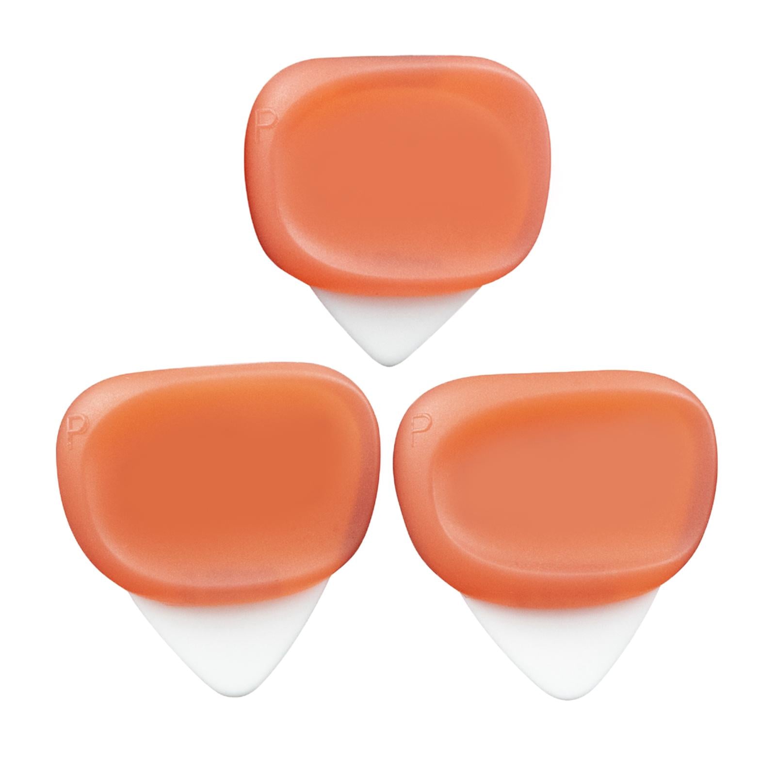 3Pcs Guitar Picks Thumb Finger Picks 0.6/0.96/1.2mm for Bass Acoustic Guitar Red