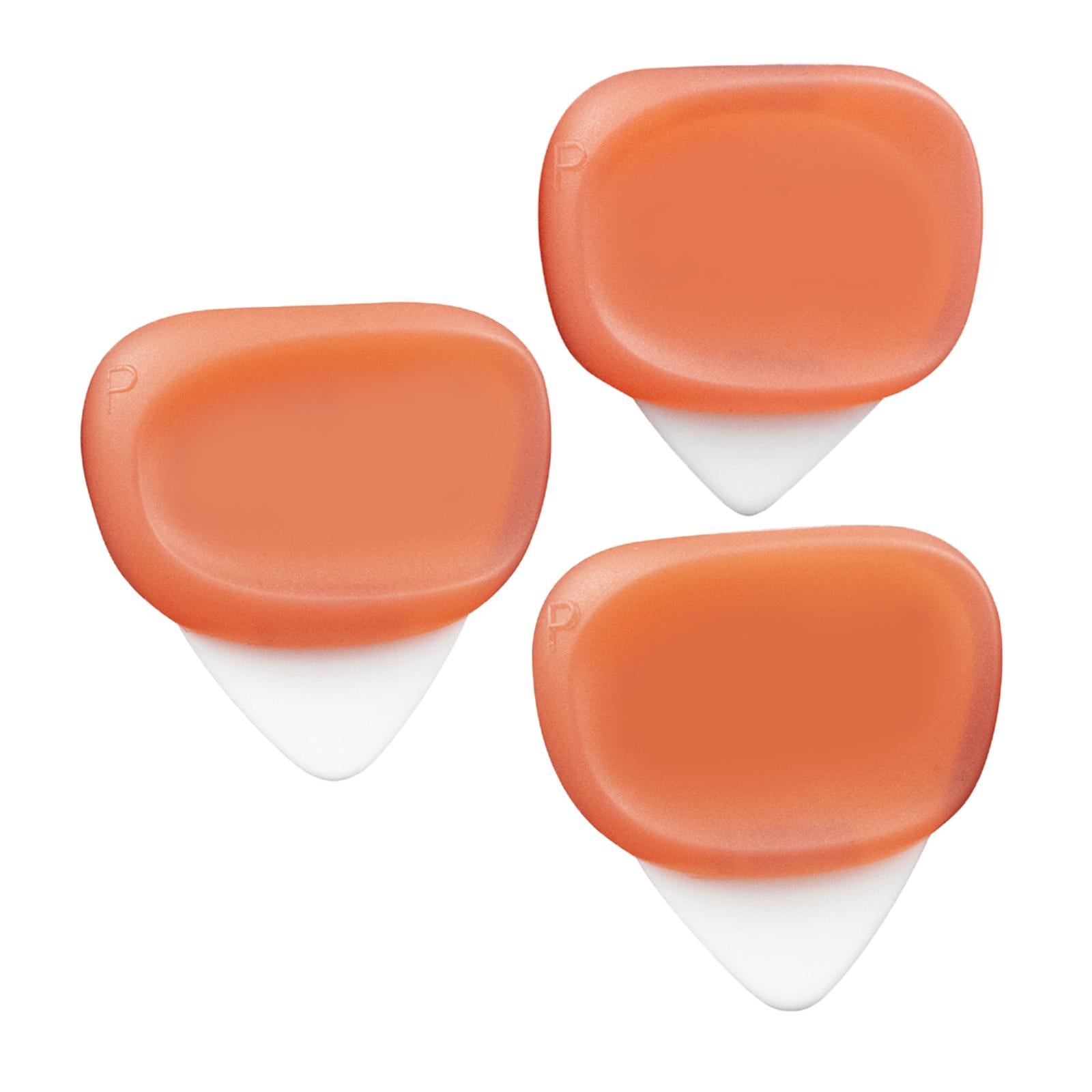 3Pcs Guitar Picks Thumb Finger Picks 0.6/0.96/1.2mm for Bass Acoustic Guitar Red