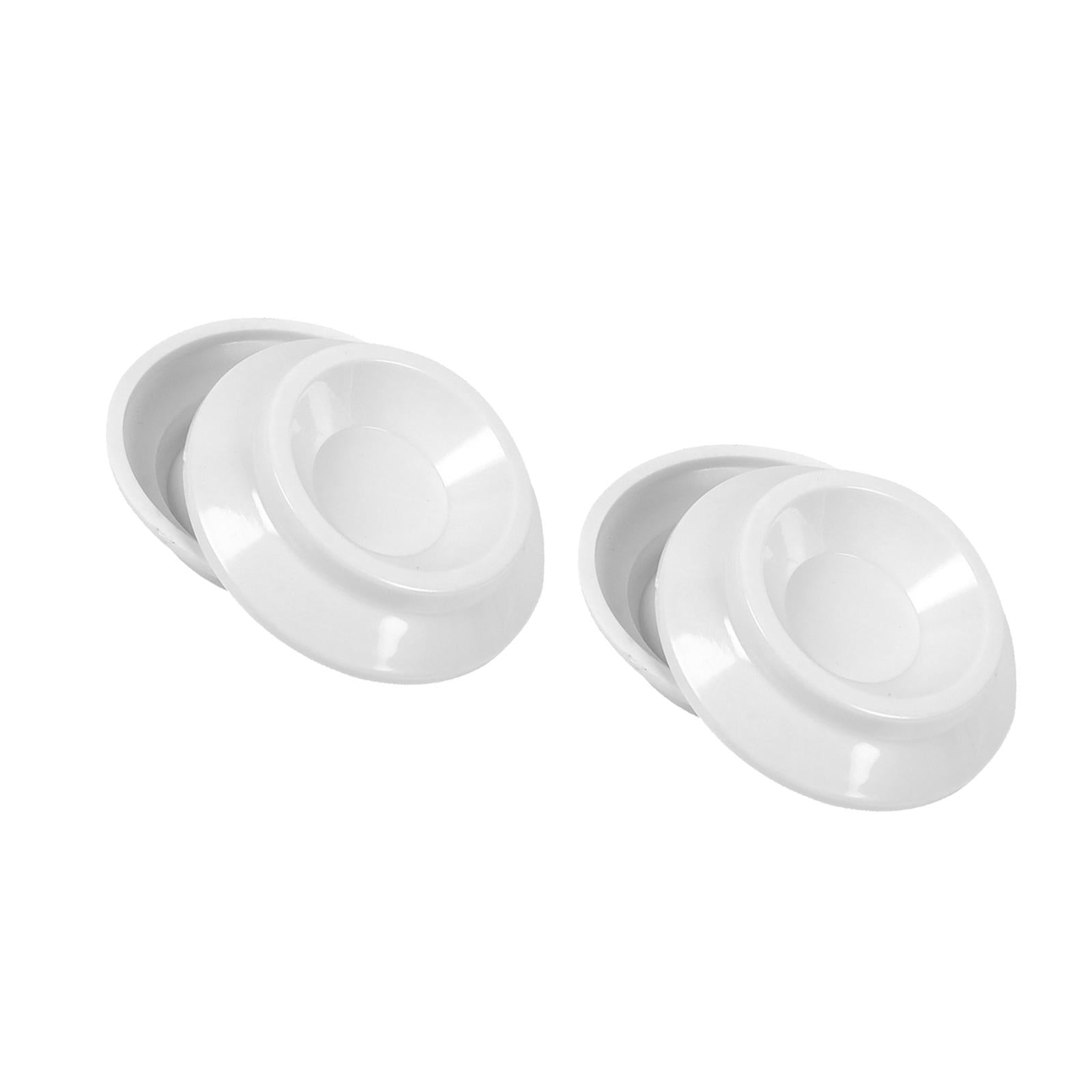 4x Piano Caster Cups High Quality Protection Solid Upright Premium ABS White