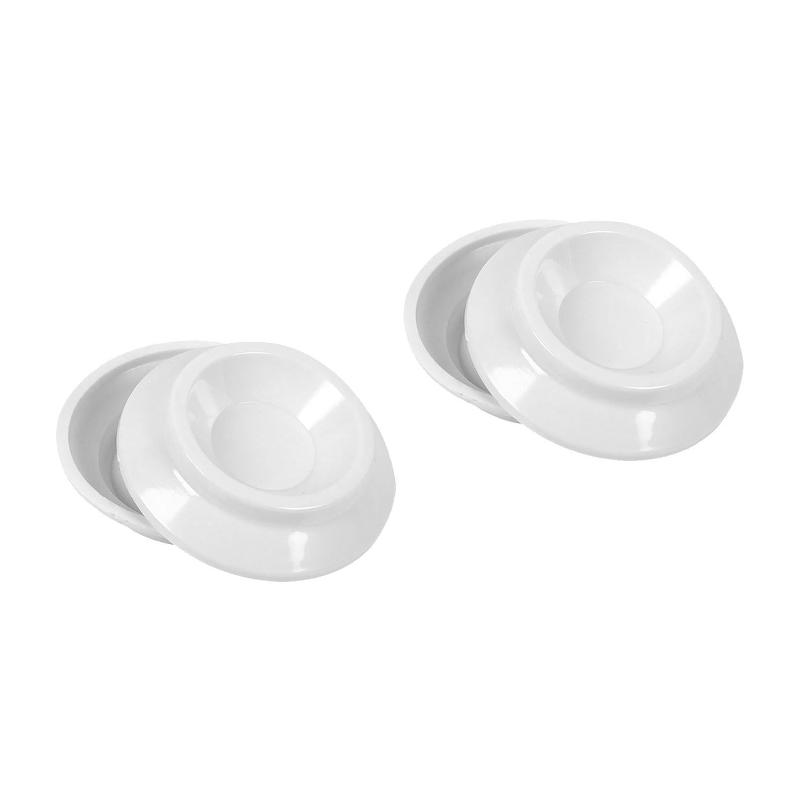 4x Piano Caster Cups High Quality Protection Solid Upright Premium ABS White