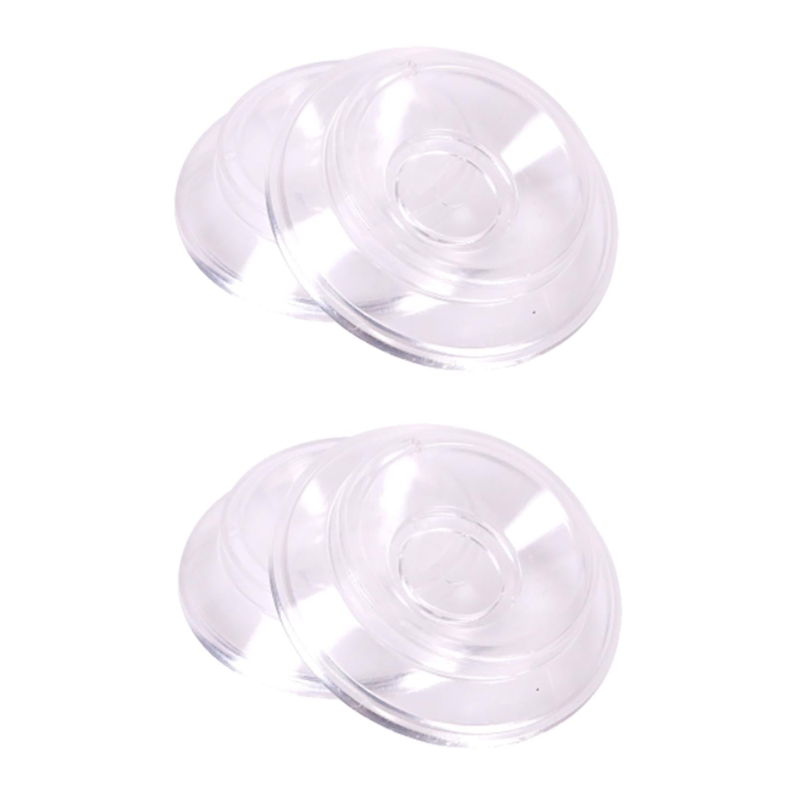 4x Piano Caster Cups High Quality Protection Solid Upright Premium ABS Clear