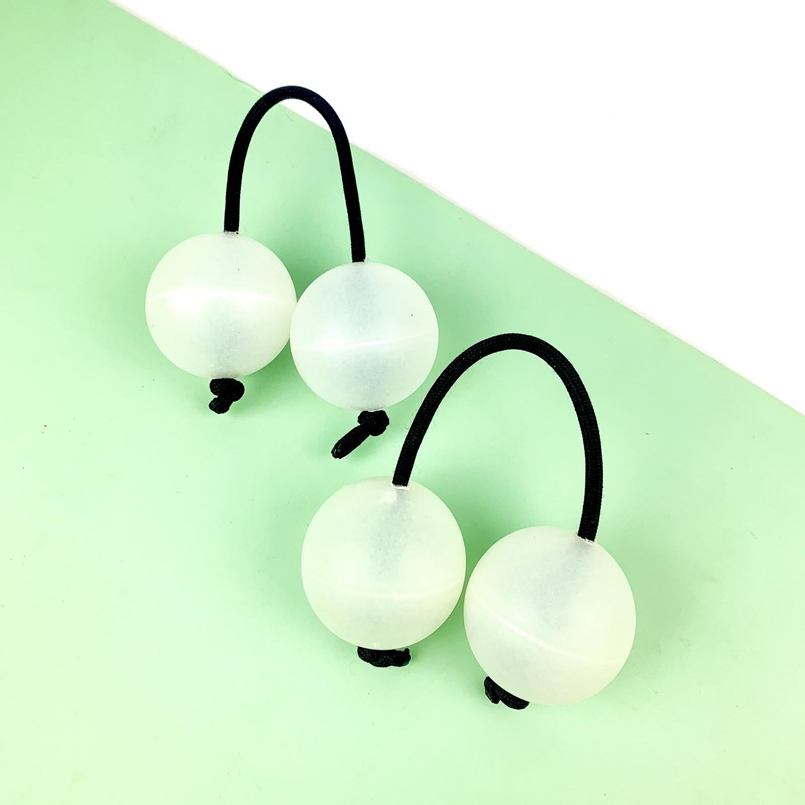 Rhythmic Sand Balls Musical Instrument Percussion for Toddlers White