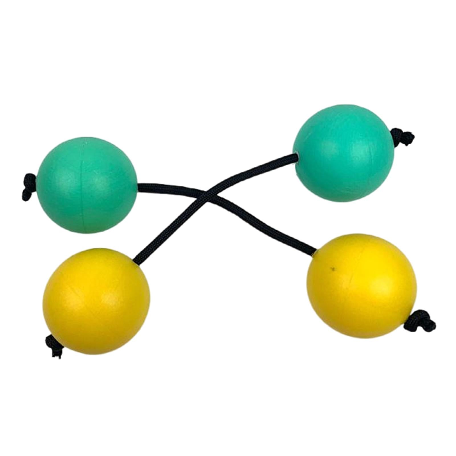 Rhythmic Sand Balls Musical Instrument Percussion for Toddlers Yellow Green