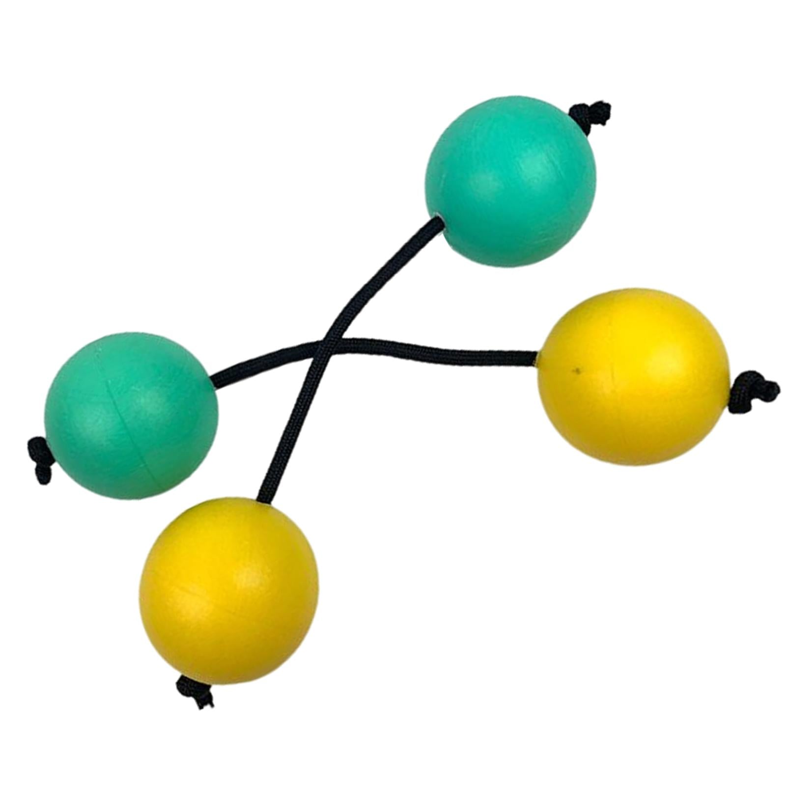Rhythmic Sand Balls Musical Instrument Percussion for Toddlers Yellow Green