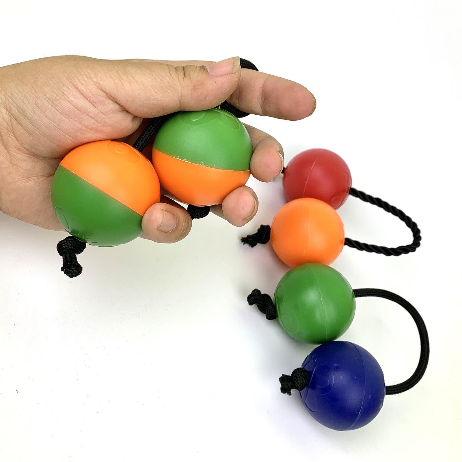 Rhythmic Sand Balls Musical Instrument Percussion for Toddlers Yellow Green