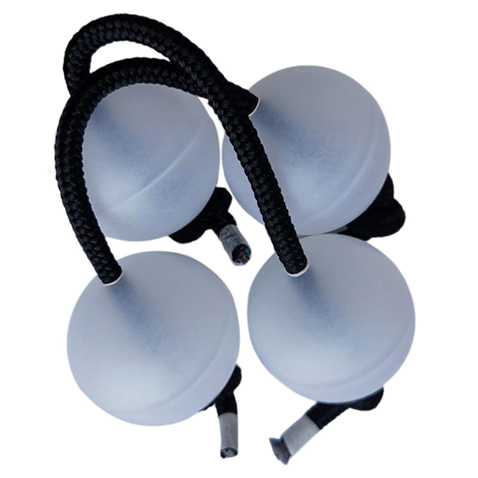 4Pcs Authentic African Shaker Portable Convenient for Percussion Ensembles White