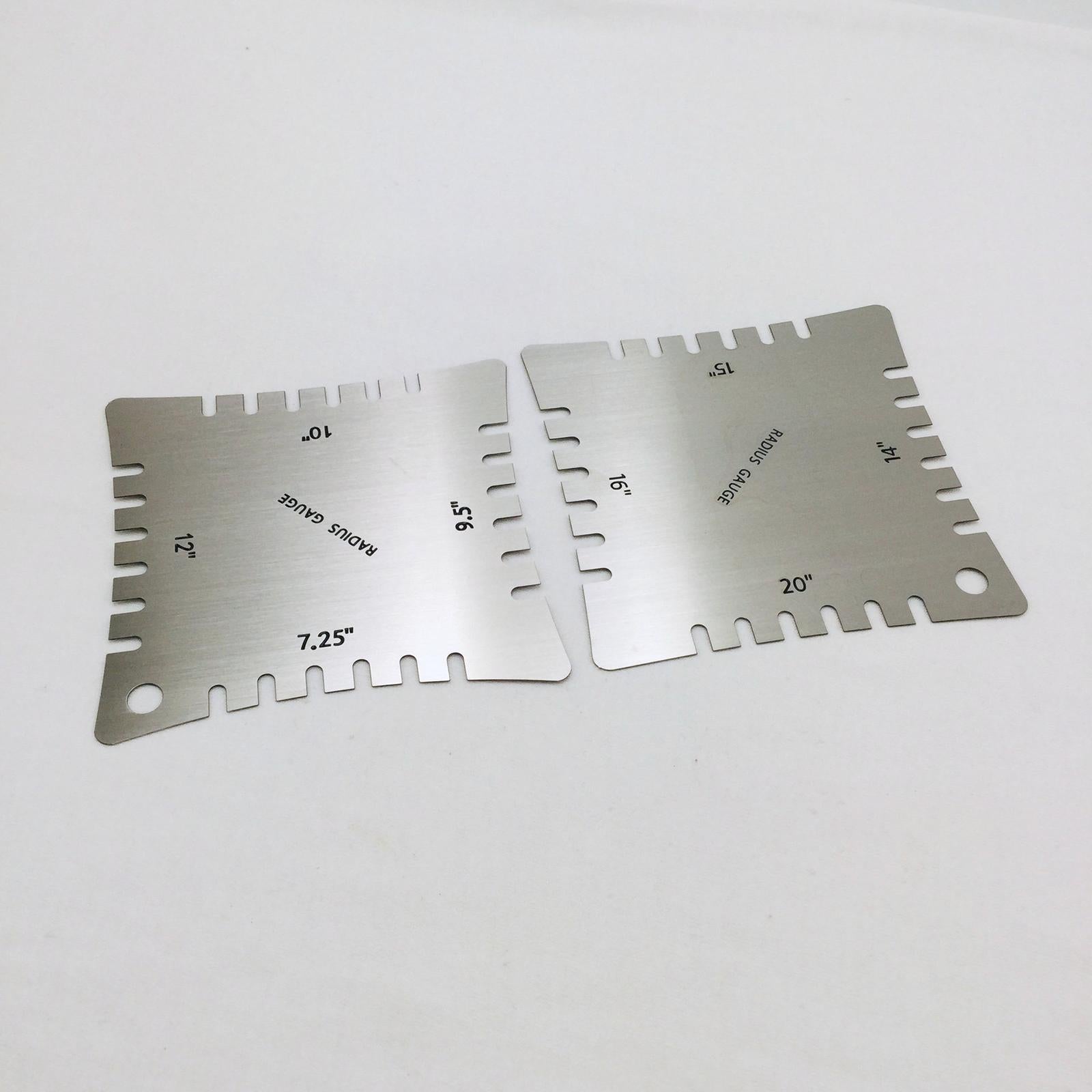 4x Guitar Notched Range Gauges Fretboard Measuring Kit Luthier Tools Set