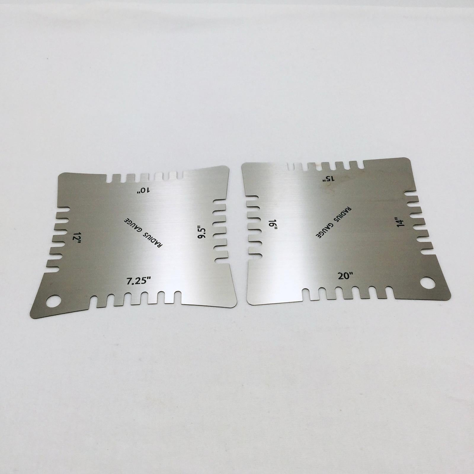 4x Guitar Notched Range Gauges Fretboard Measuring Kit Luthier Tools Set