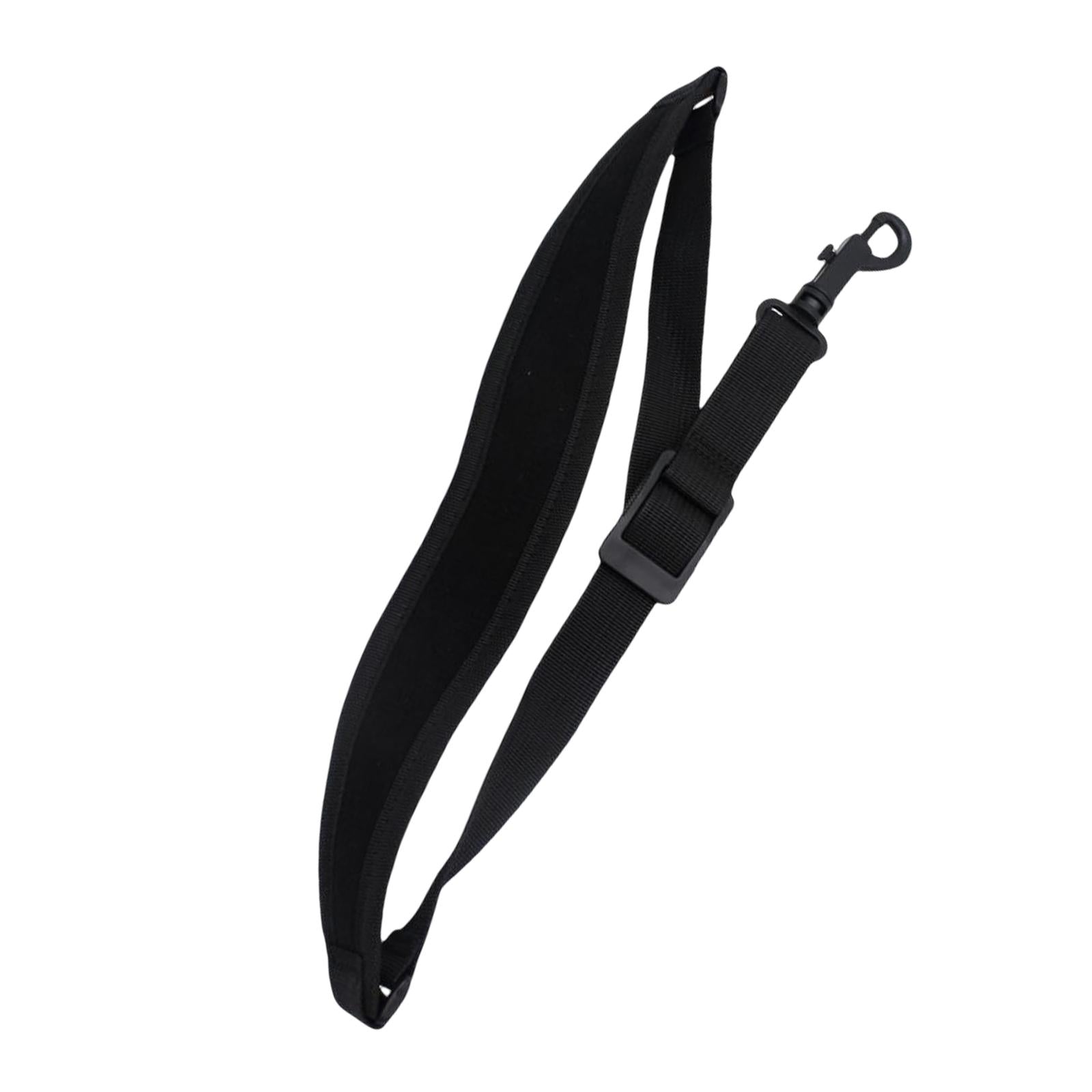 Professional Saxophone Shoulder Strap Adjustable for Sax Bass Tenor Alto black