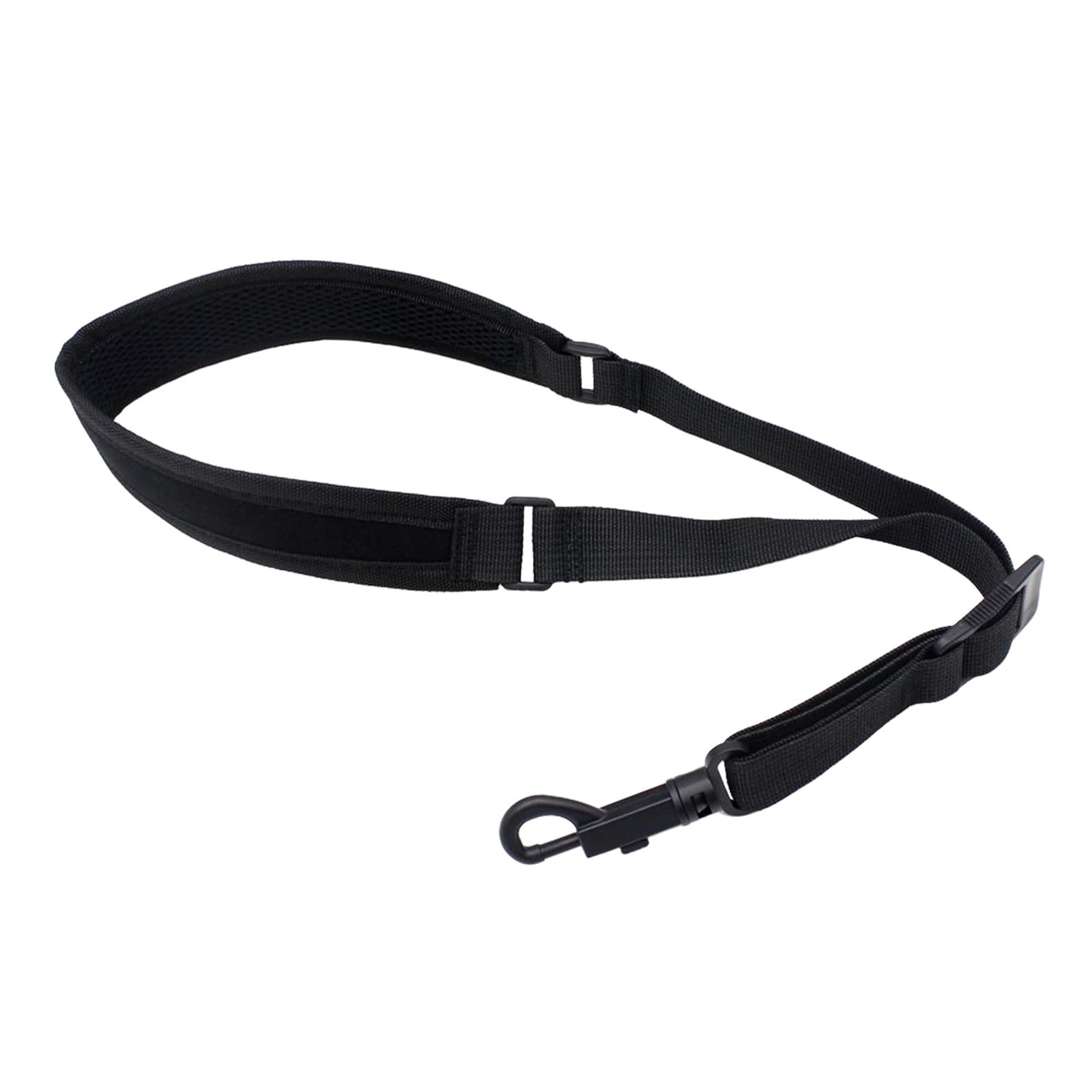 Professional Saxophone Shoulder Strap Adjustable for Sax Bass Tenor Alto black