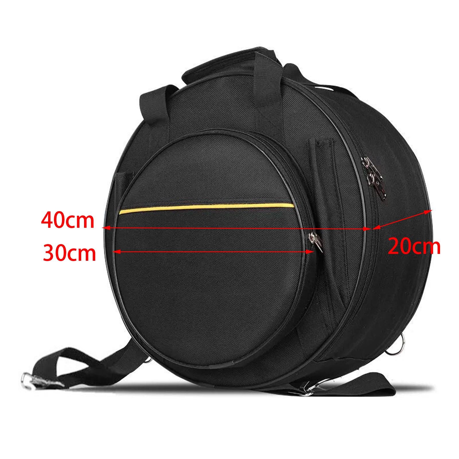 Waterproof Snare Drum Backpack with Carry Handles Adjustable Strap for Show
