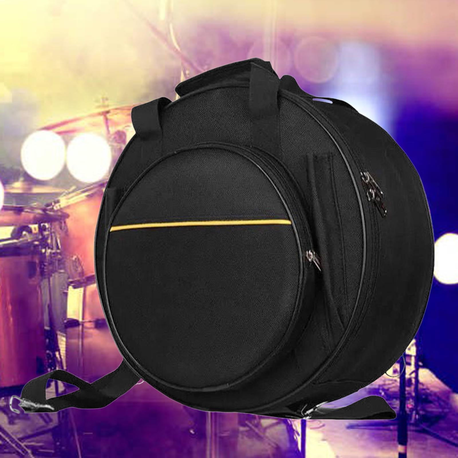 Waterproof Snare Drum Backpack with Carry Handles Adjustable Strap for Show
