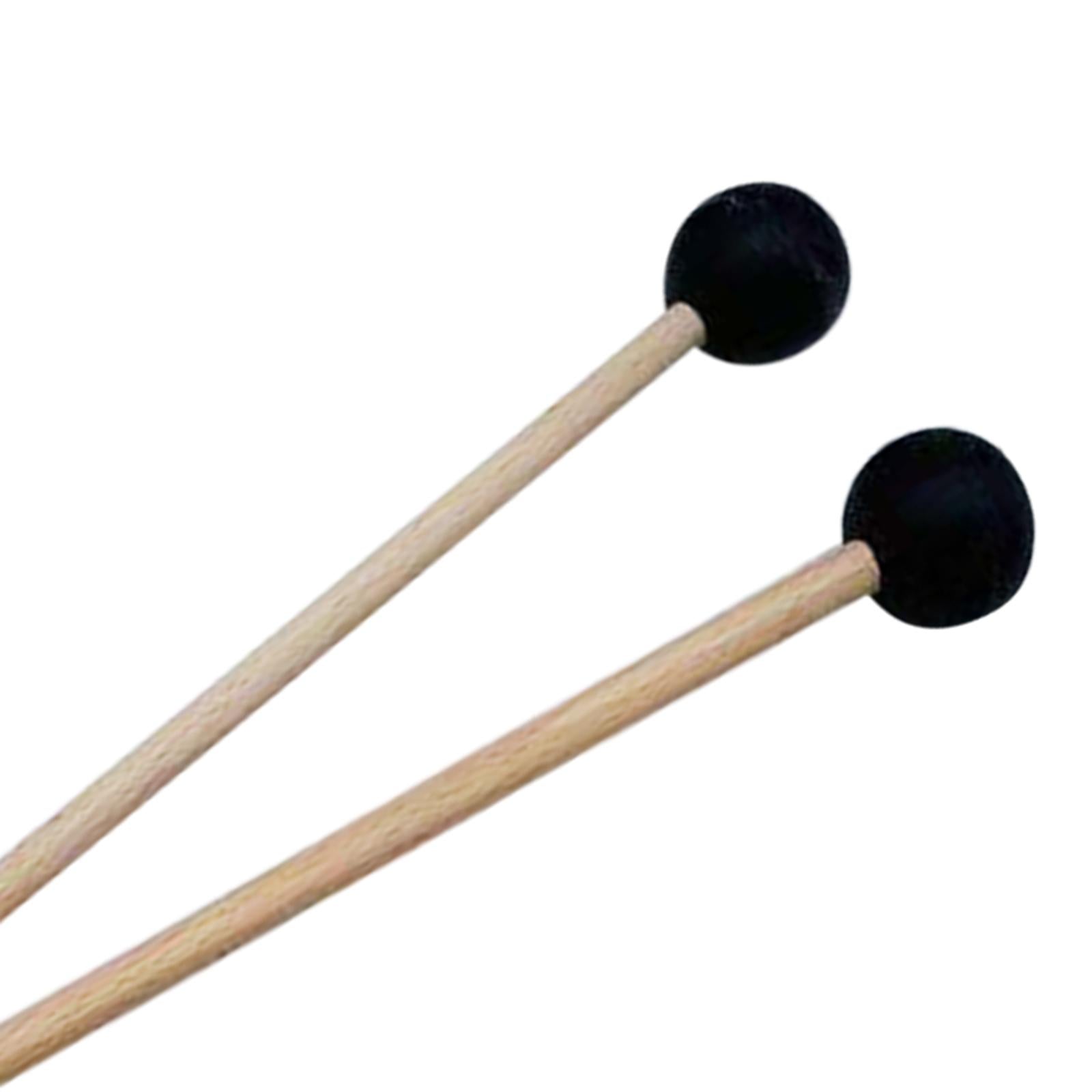 2Pcs Rubber Mallet Percussion Xylophone Bell Mallets for Drummers