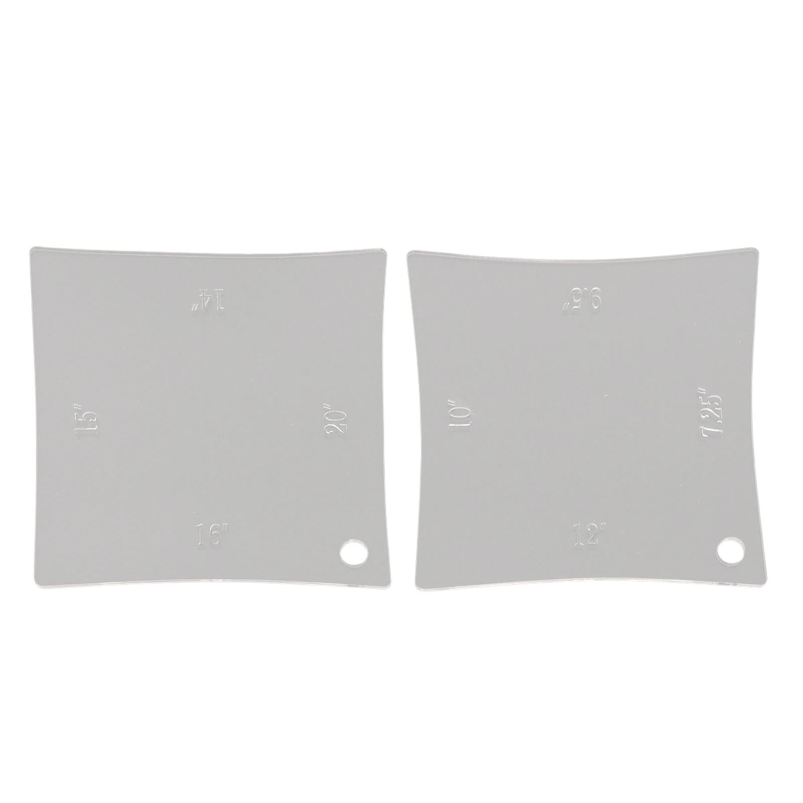 2x Guitar Gauge Measuring Tool Fingerboard Smooth Neck for Luthier