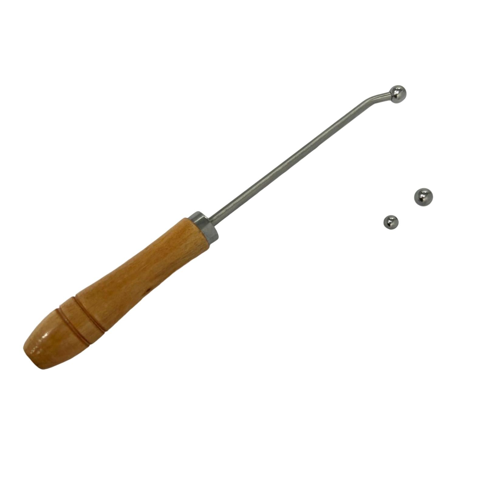 Durable Wind Instrument Sheet Metal Tools Wood Handle Accs for French Horn