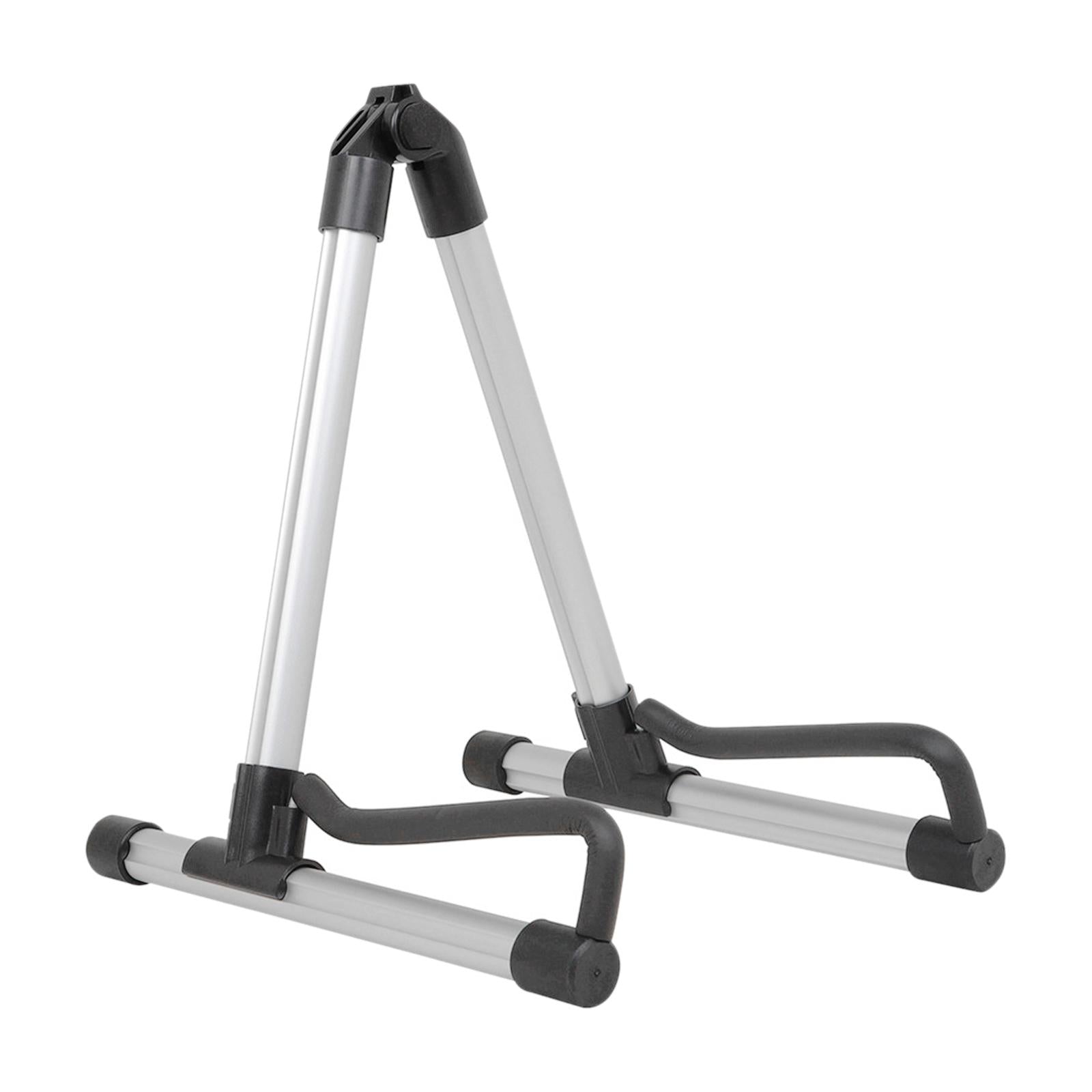 Guitar Stand Holder Aluminium Alloy Foldable Portable Accessories Sturdy Silver