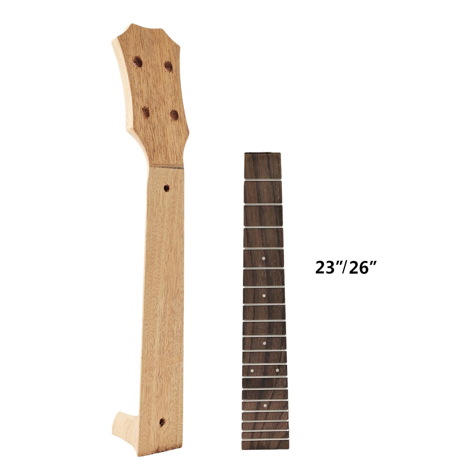 Ukulele Neck and Fretboard DIY Ukulele Fingerboard for Ukulele Accessory 23inch
