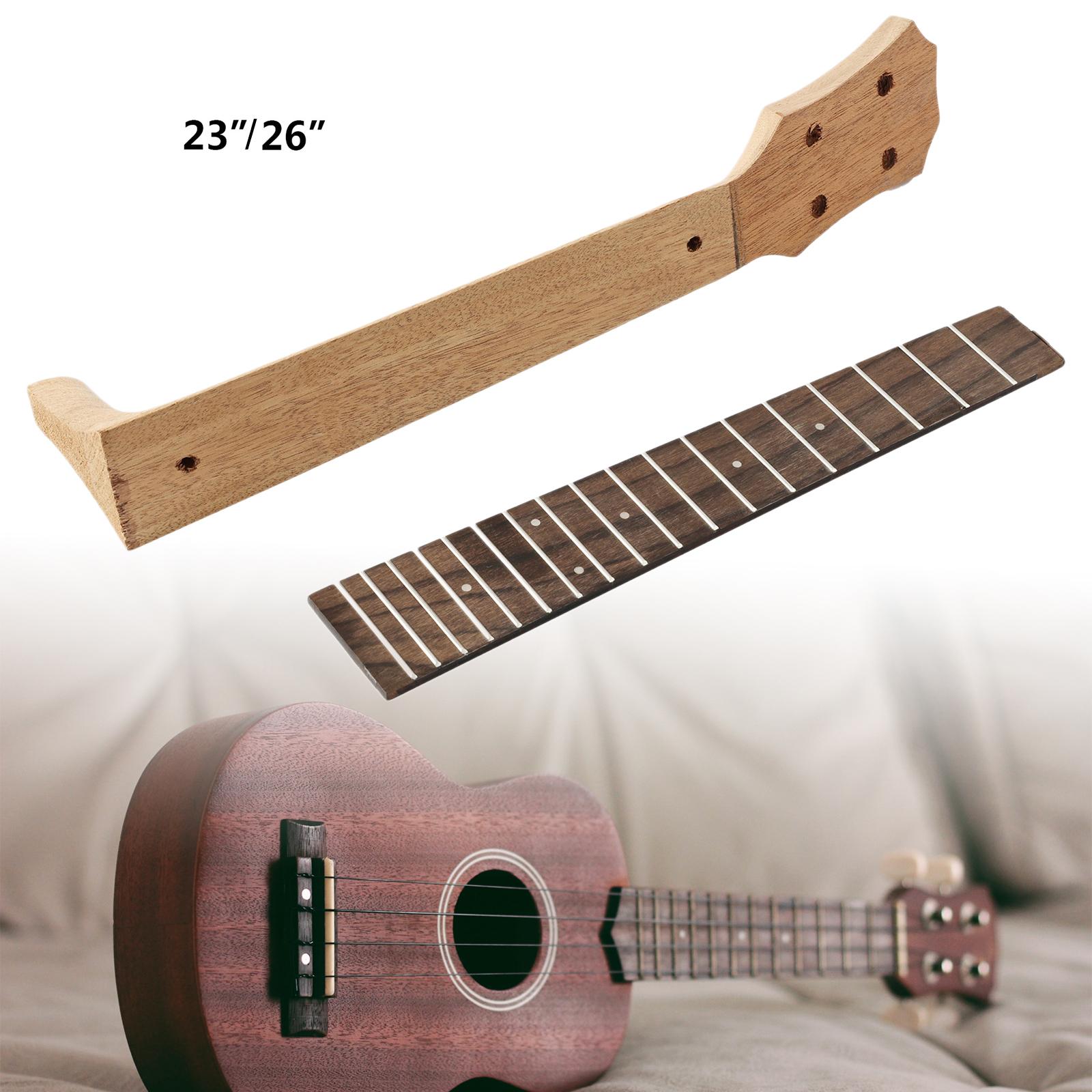 Ukulele Neck and Fretboard DIY Ukulele Fingerboard for Ukulele Accessory 23inch