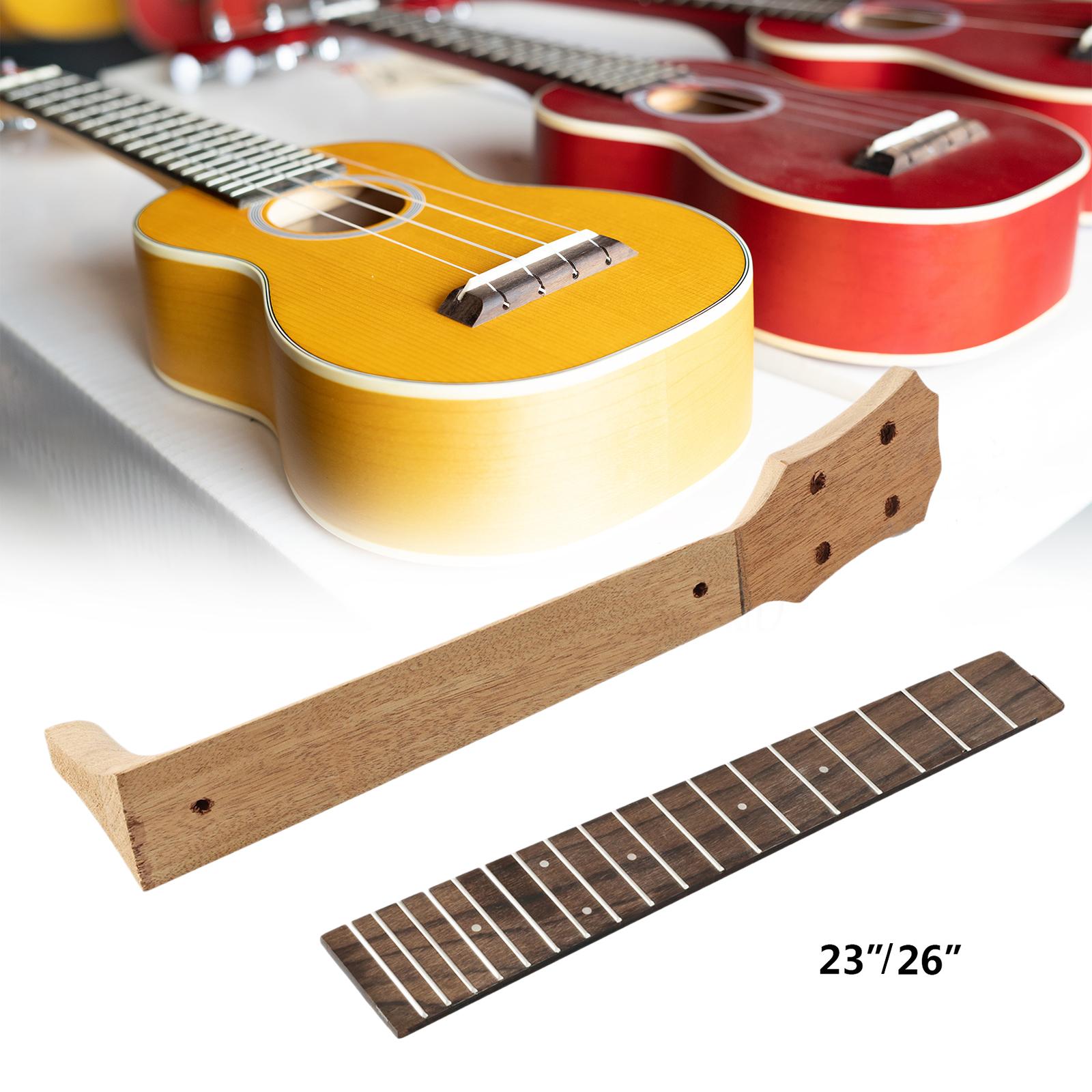 Ukulele Neck and Fretboard DIY Ukulele Fingerboard for Ukulele Accessory 23inch