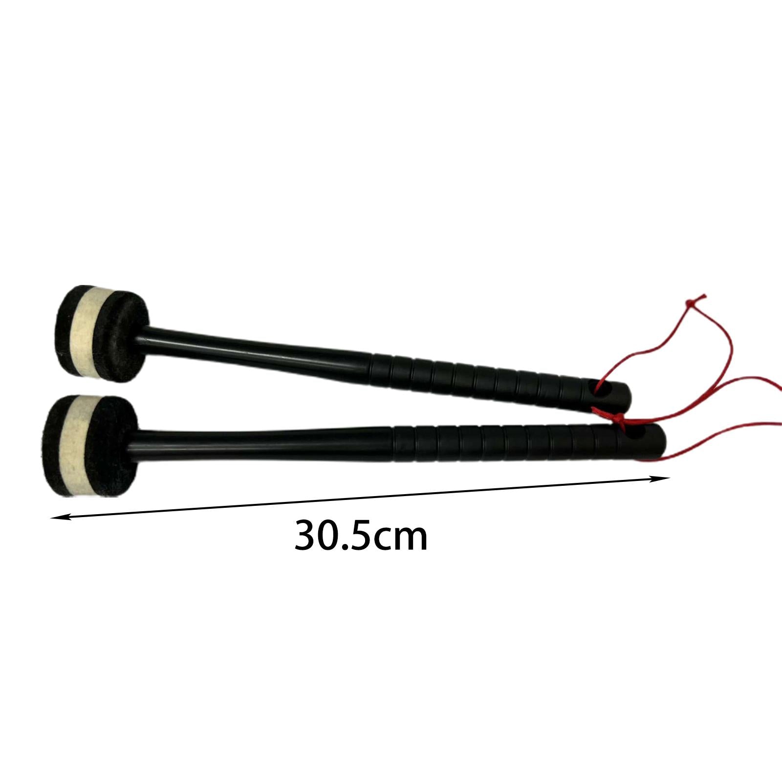 2Pcs Felt Mallet Percussion Instrument Kit for Gong Woodblock Drum Bells