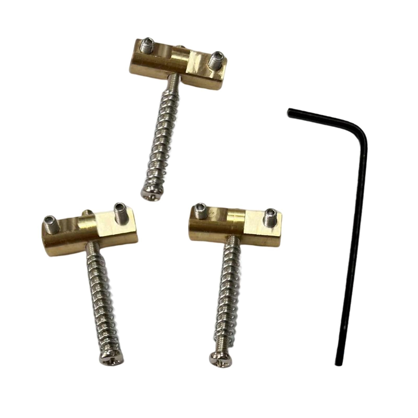 3Pcs Modern Compensated Saddles Bridge String Saddles Instrument Bass Guitar