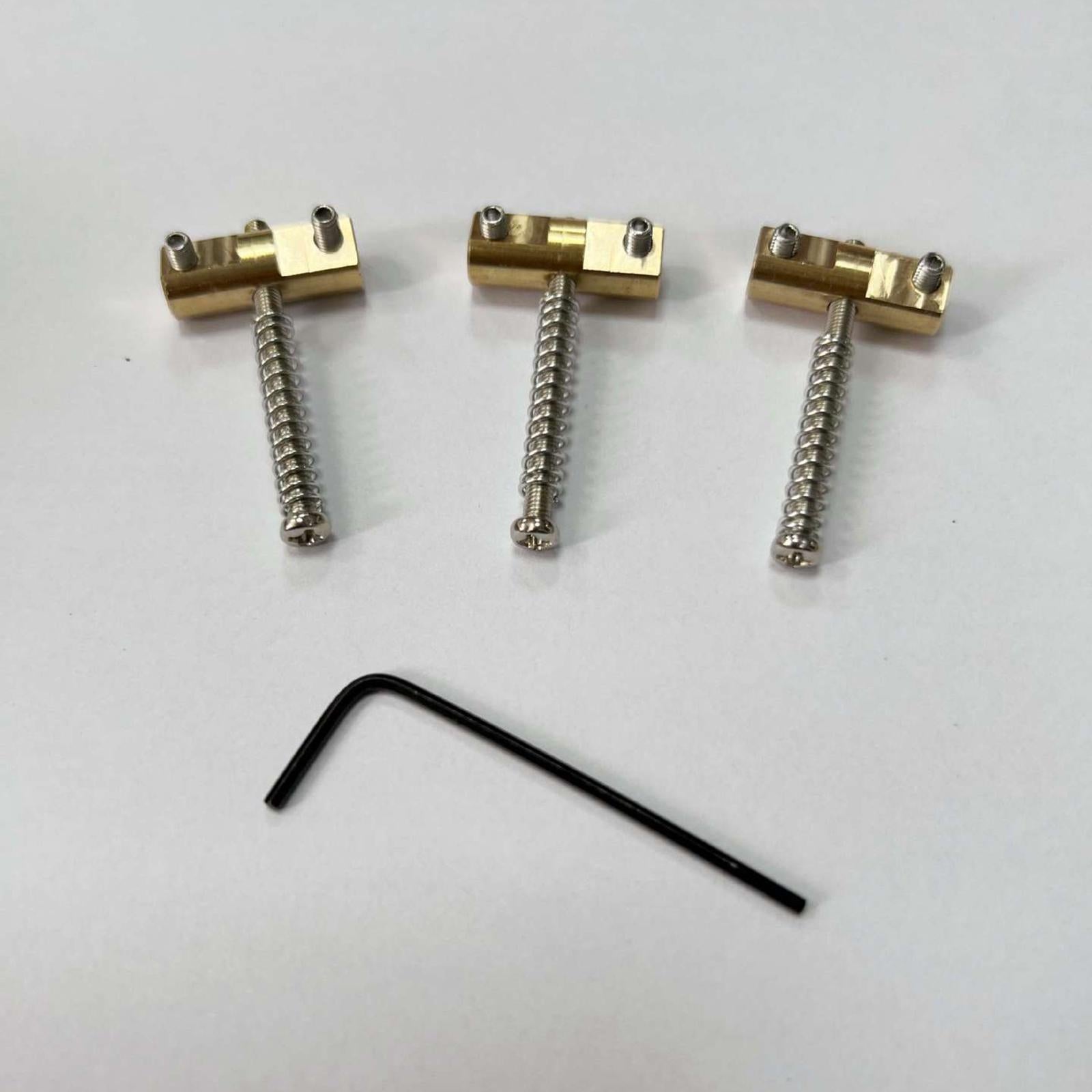 3Pcs Modern Compensated Saddles Bridge String Saddles Instrument Bass Guitar