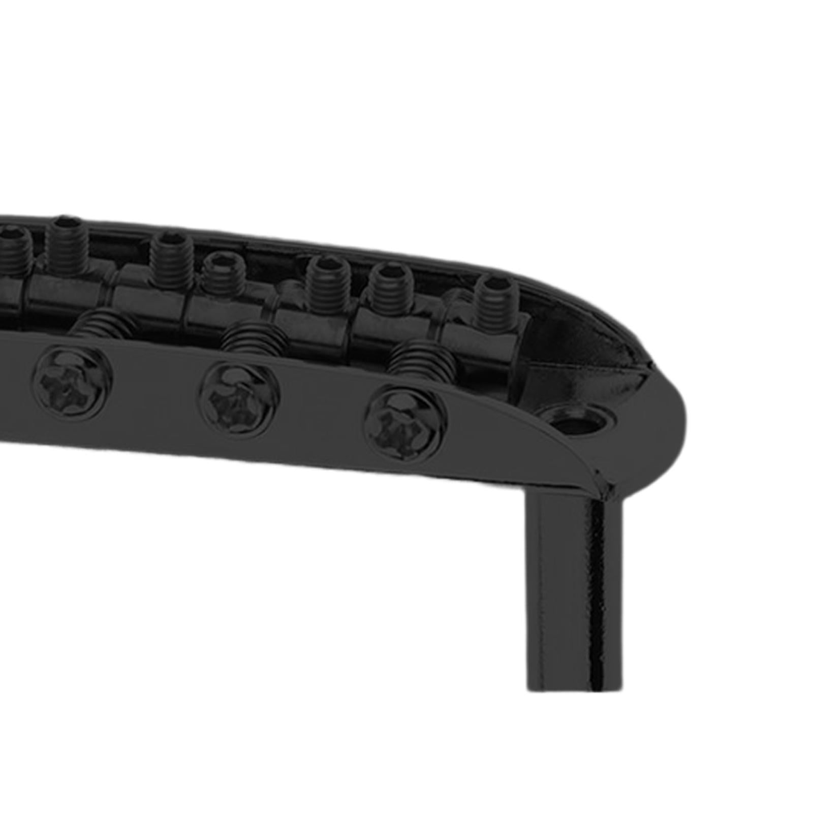 Professional Guitar Bridge Adjustable for 6 String Electric Guitar Black