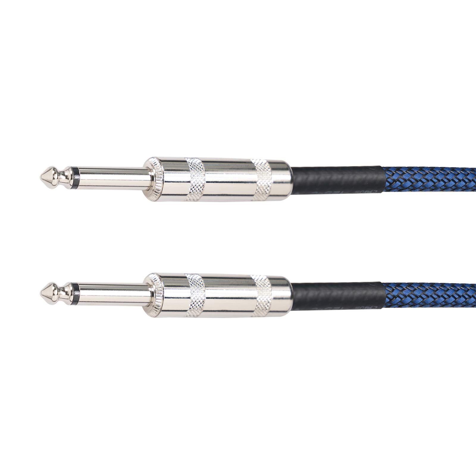 1/4 Straight Instrument Cable Electric Instrument Cable for Speaker Mixer 1.8 Meters"