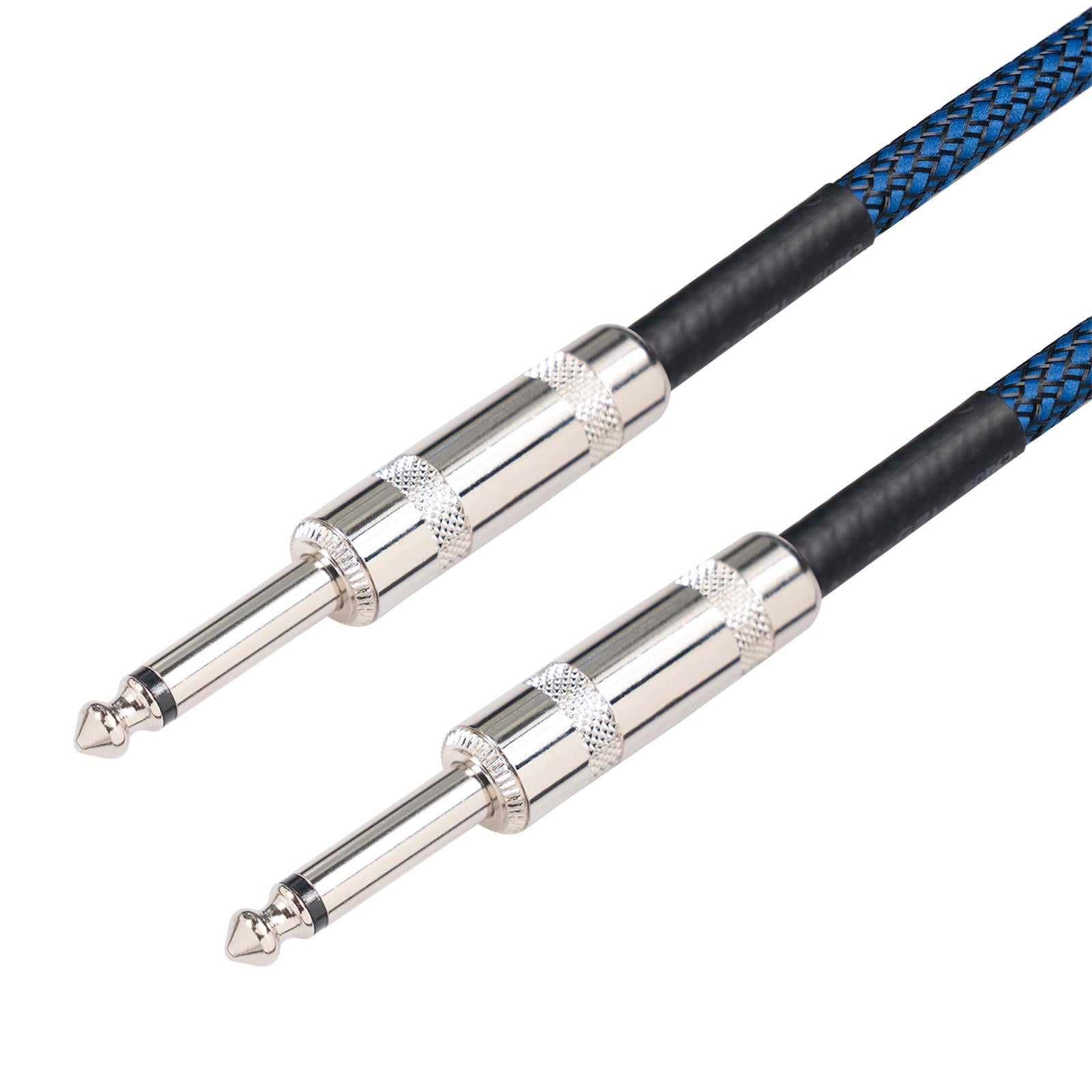 1/4 Straight Instrument Cable Electric Instrument Cable for Speaker Mixer 1.8 Meters"