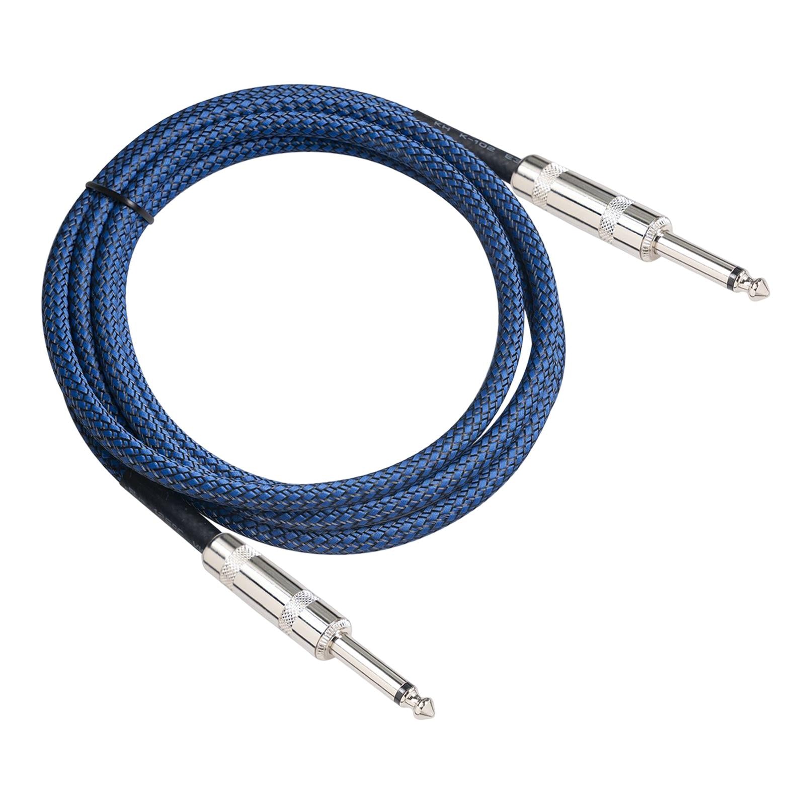 1/4 Straight Instrument Cable Electric Instrument Cable for Speaker Mixer 5 Meters"