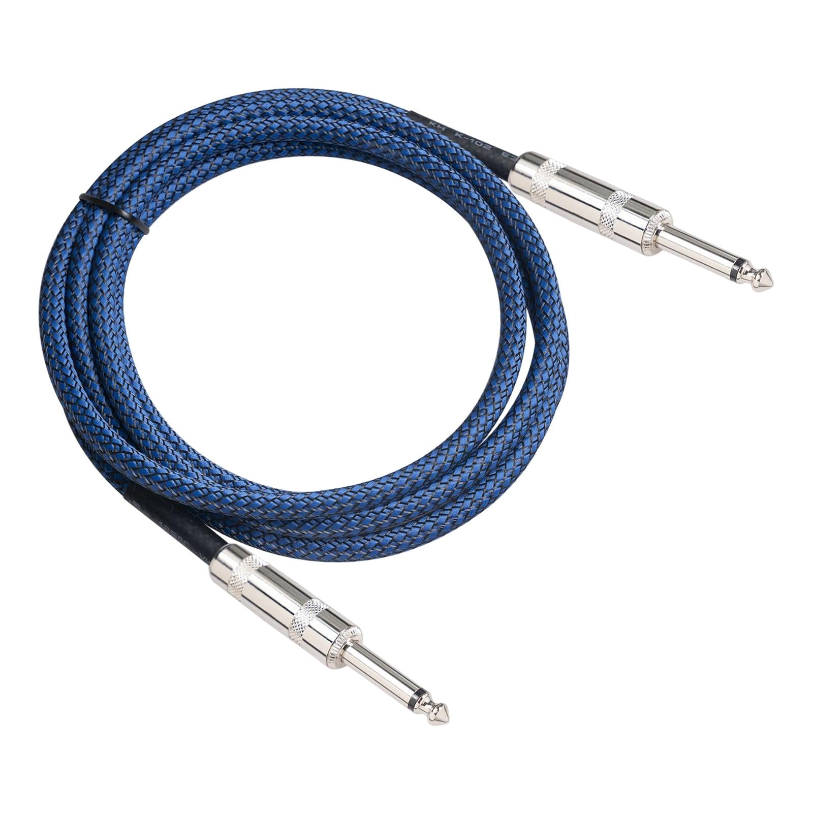 1/4 Straight Instrument Cable Electric Instrument Cable for Speaker Mixer 5 Meters"