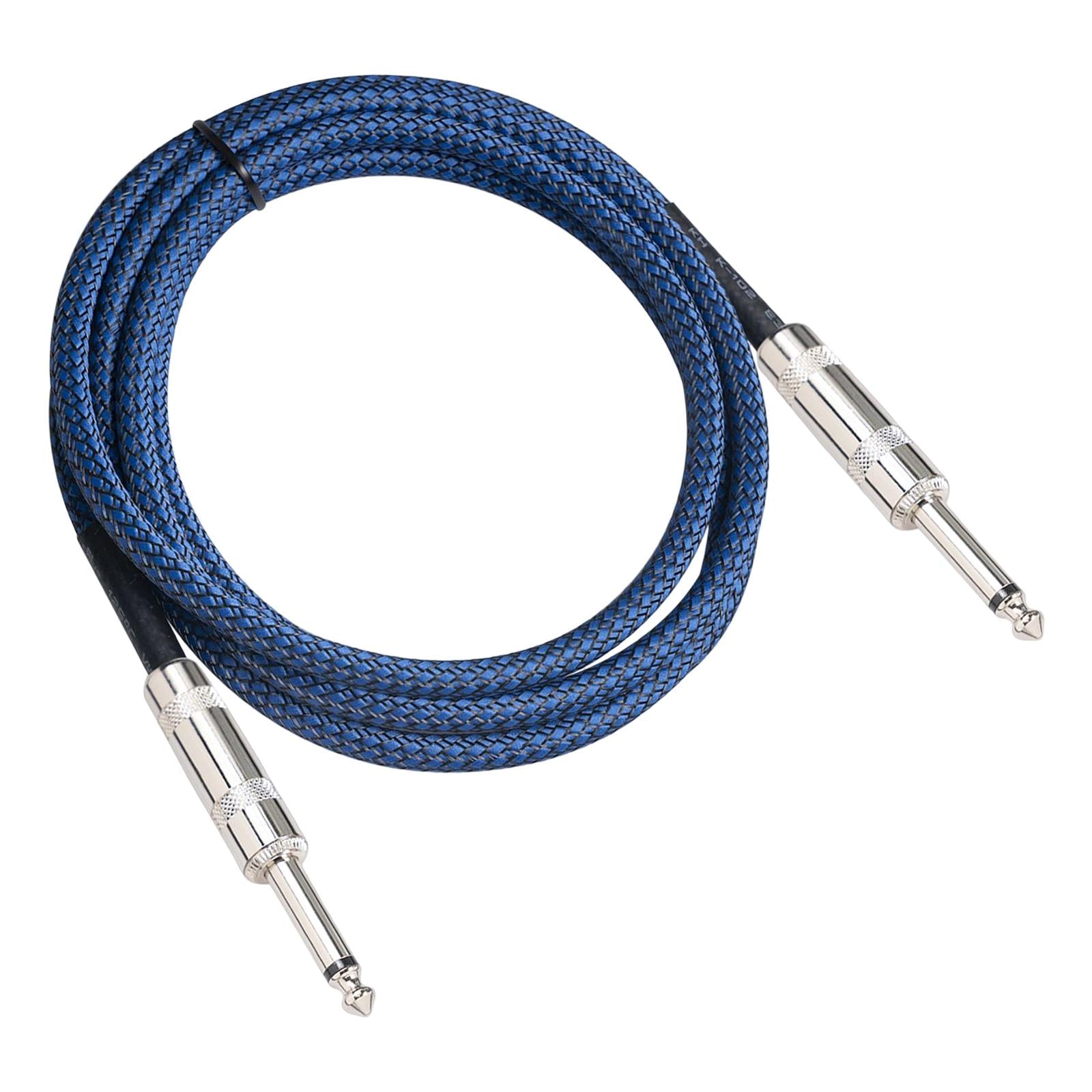 1/4 Straight Instrument Cable Electric Instrument Cable for Speaker Mixer 10 Meters"