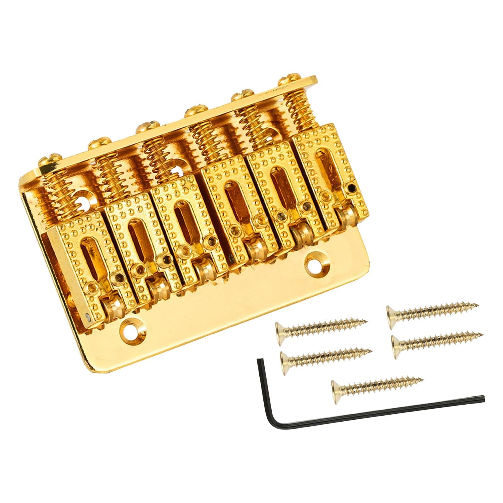 6 String Hardtail Bridge 65mm for Electric Guitar Replacement Parts Accs