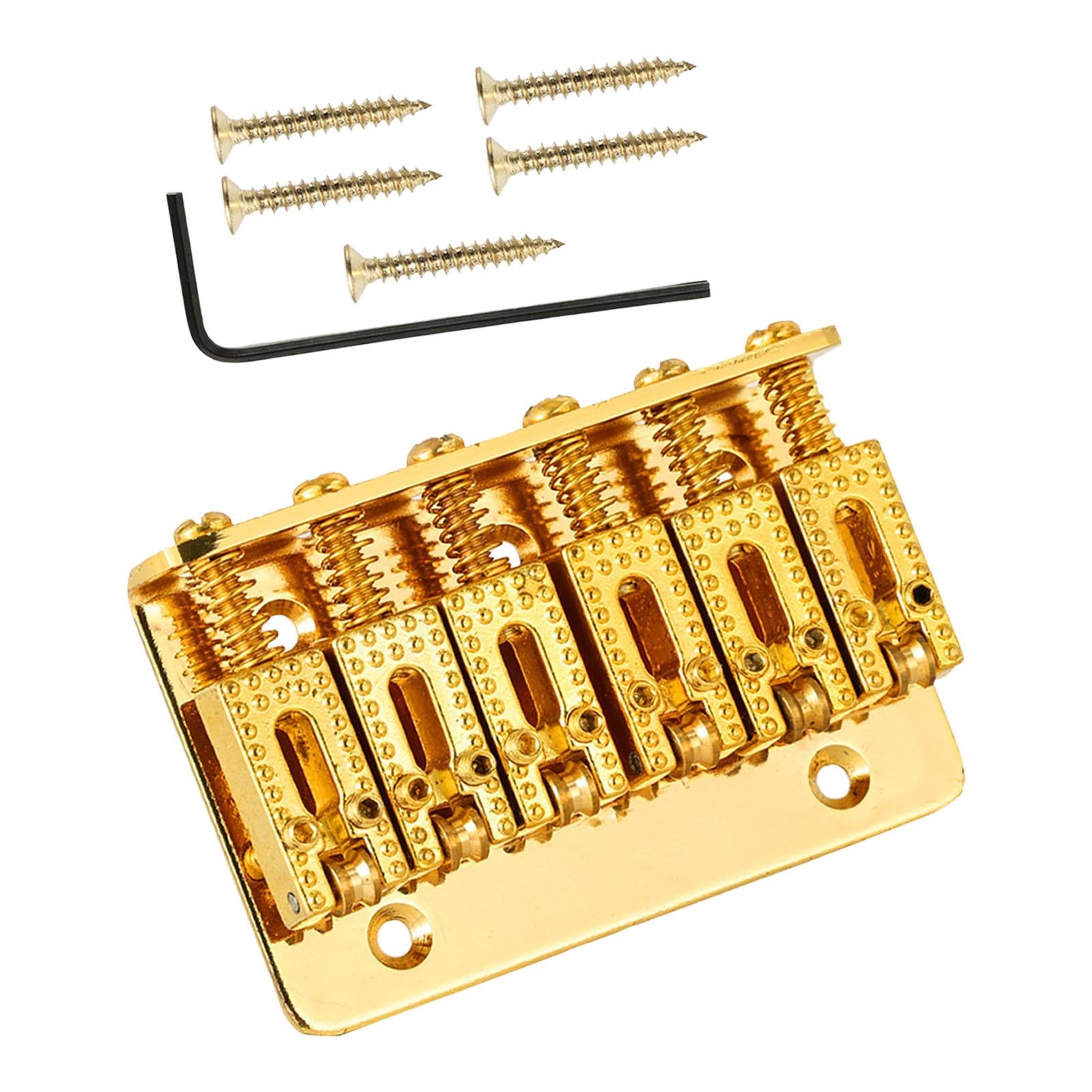 6 String Hardtail Bridge 65mm for Electric Guitar Replacement Parts Accs